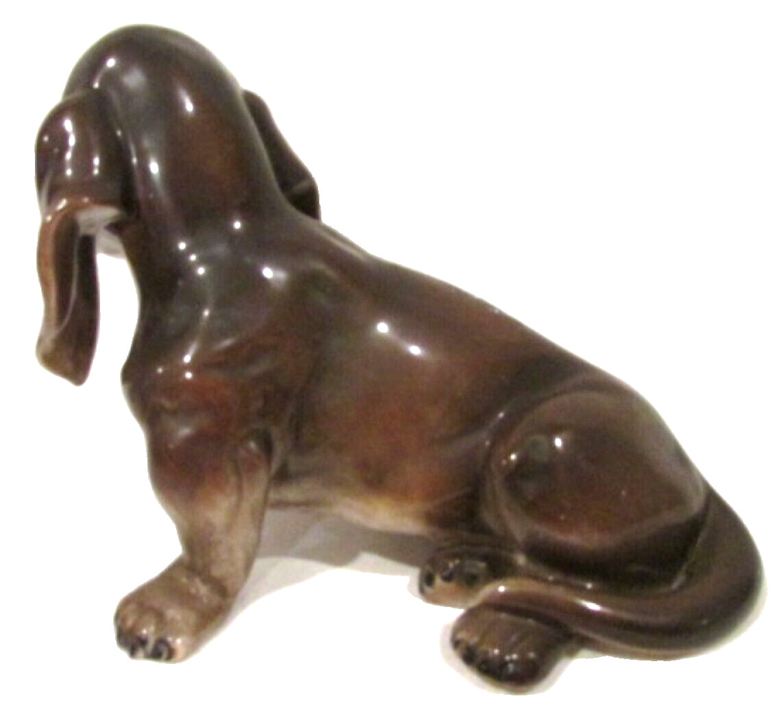 Vintage Keramos GERMAN DACHSHUND DOG Wien Austria Vienna Figurine 10″ x 7″
