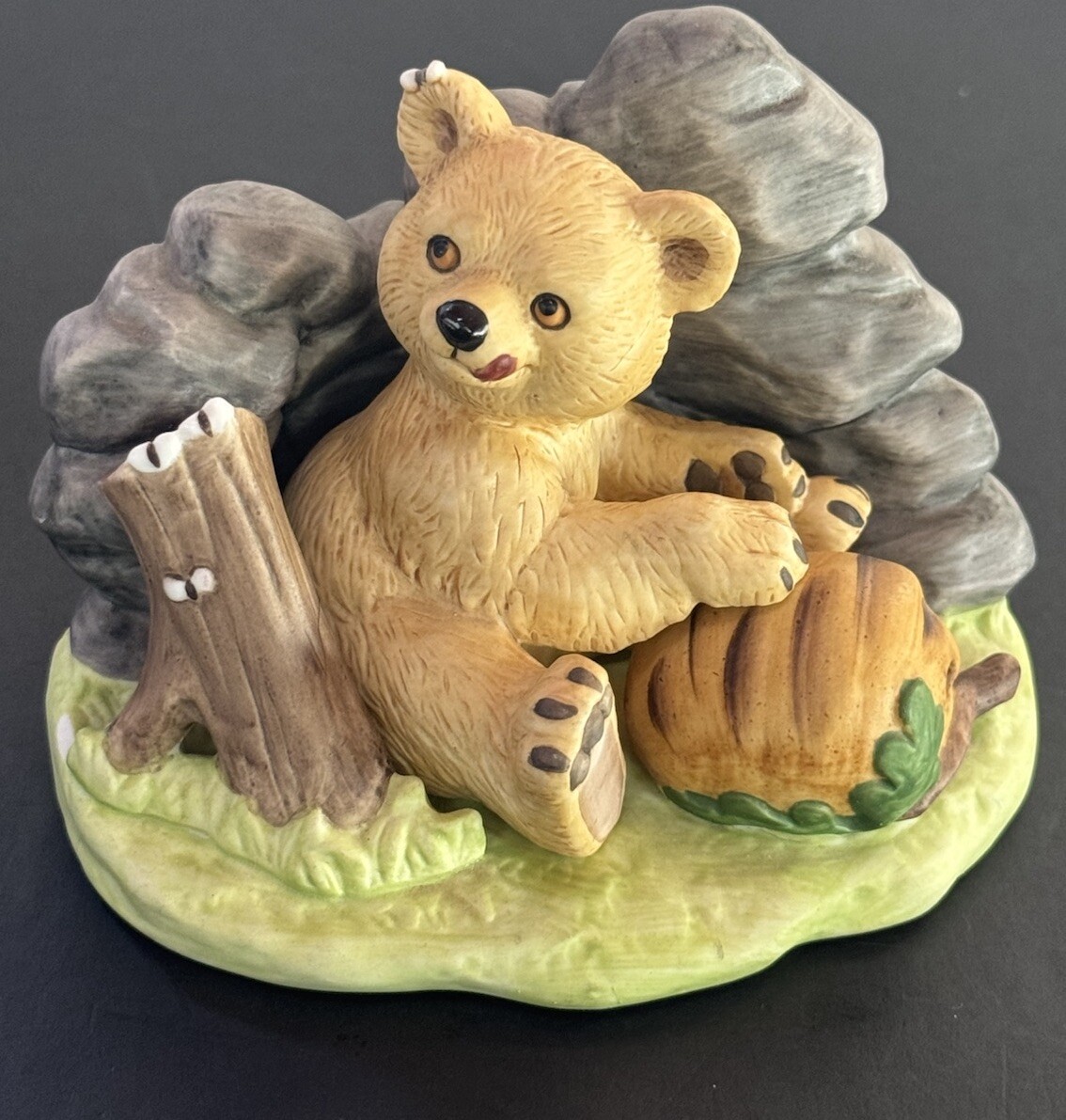 Franklin Mint Woodland Surprises Figure Honey Bear Jacqueline B Smith 1984