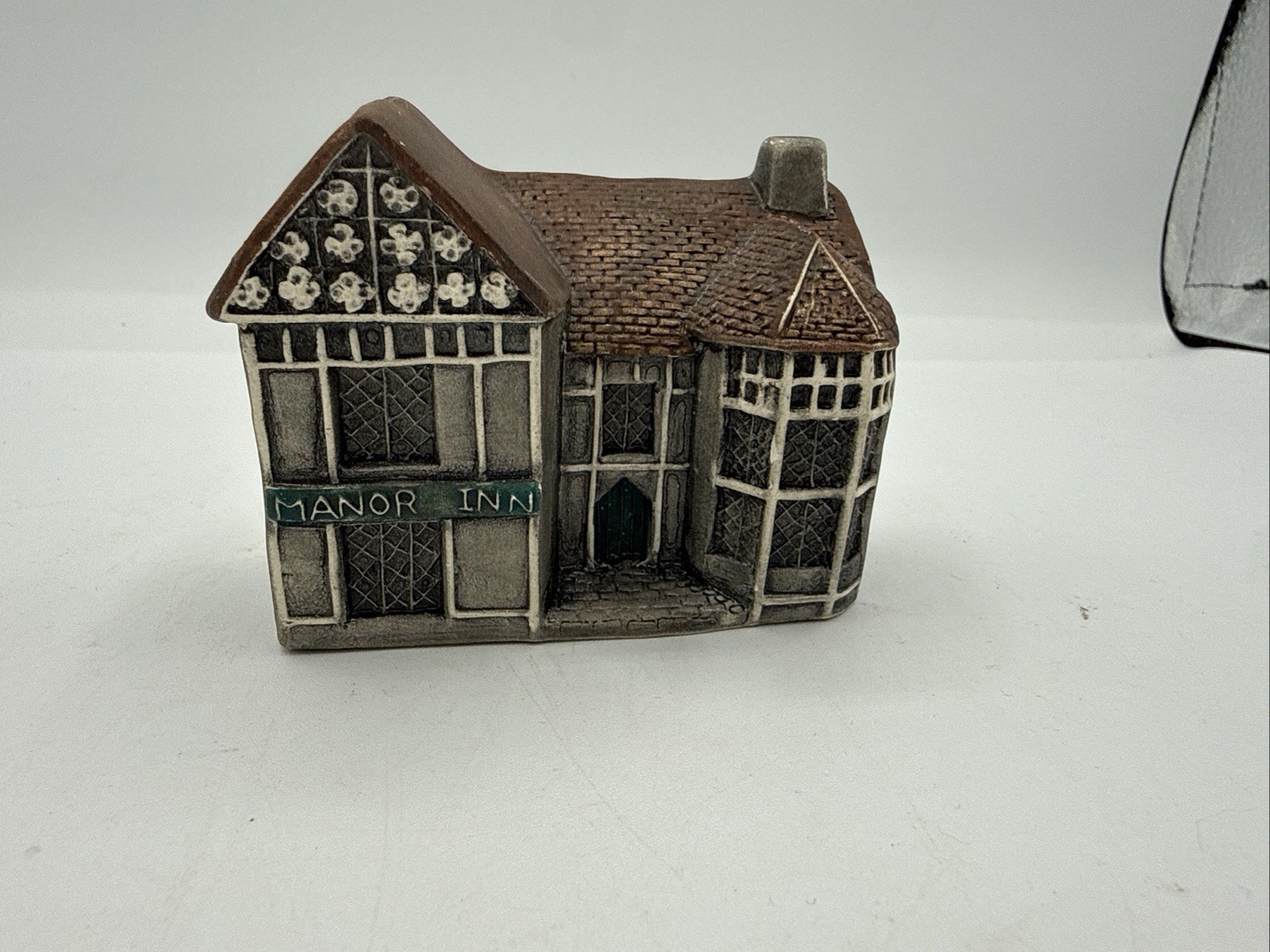 Vintage Philip Laureston Ceramic Miniature The Manor Inn Cottage Village