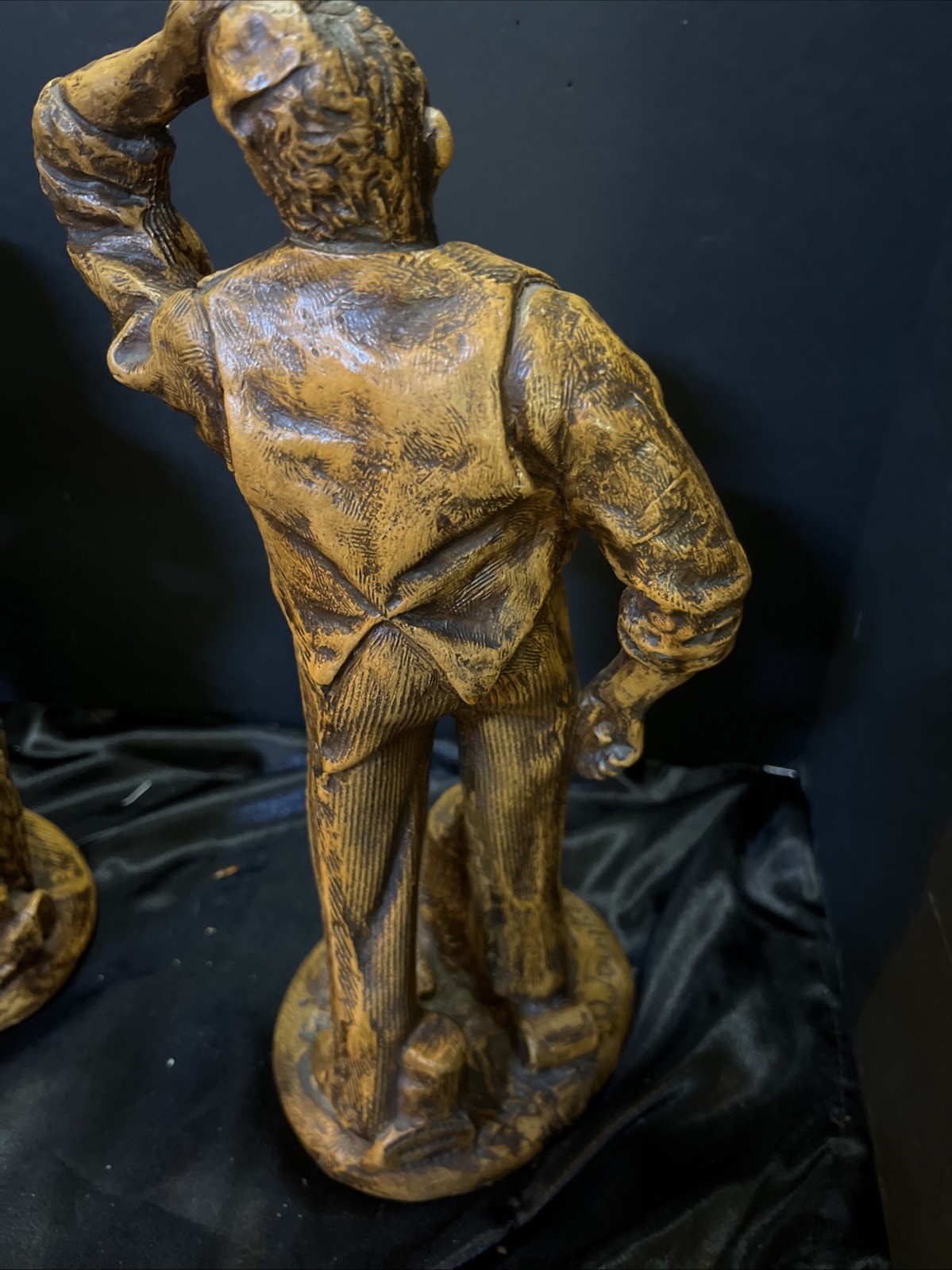 pair of Vintage collectible Simone Jouglas figures