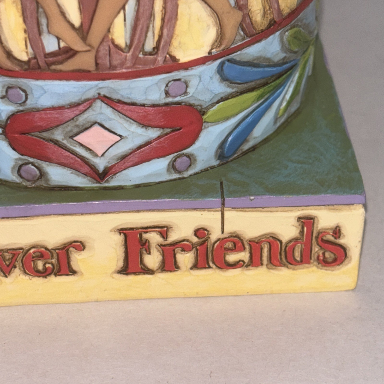 Jim Shore friendship makes life worth living figurine wTag Heartwood Creek 9 3/4