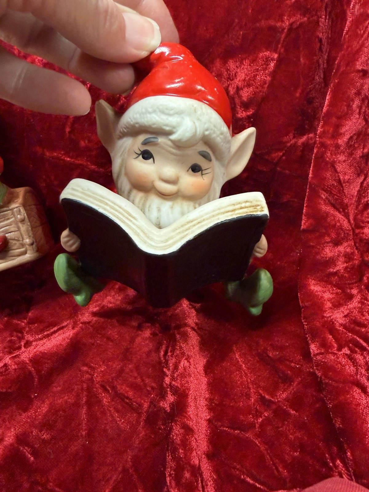 Homco CHRISTMAS ELVES Figurines lot of 2 #5406