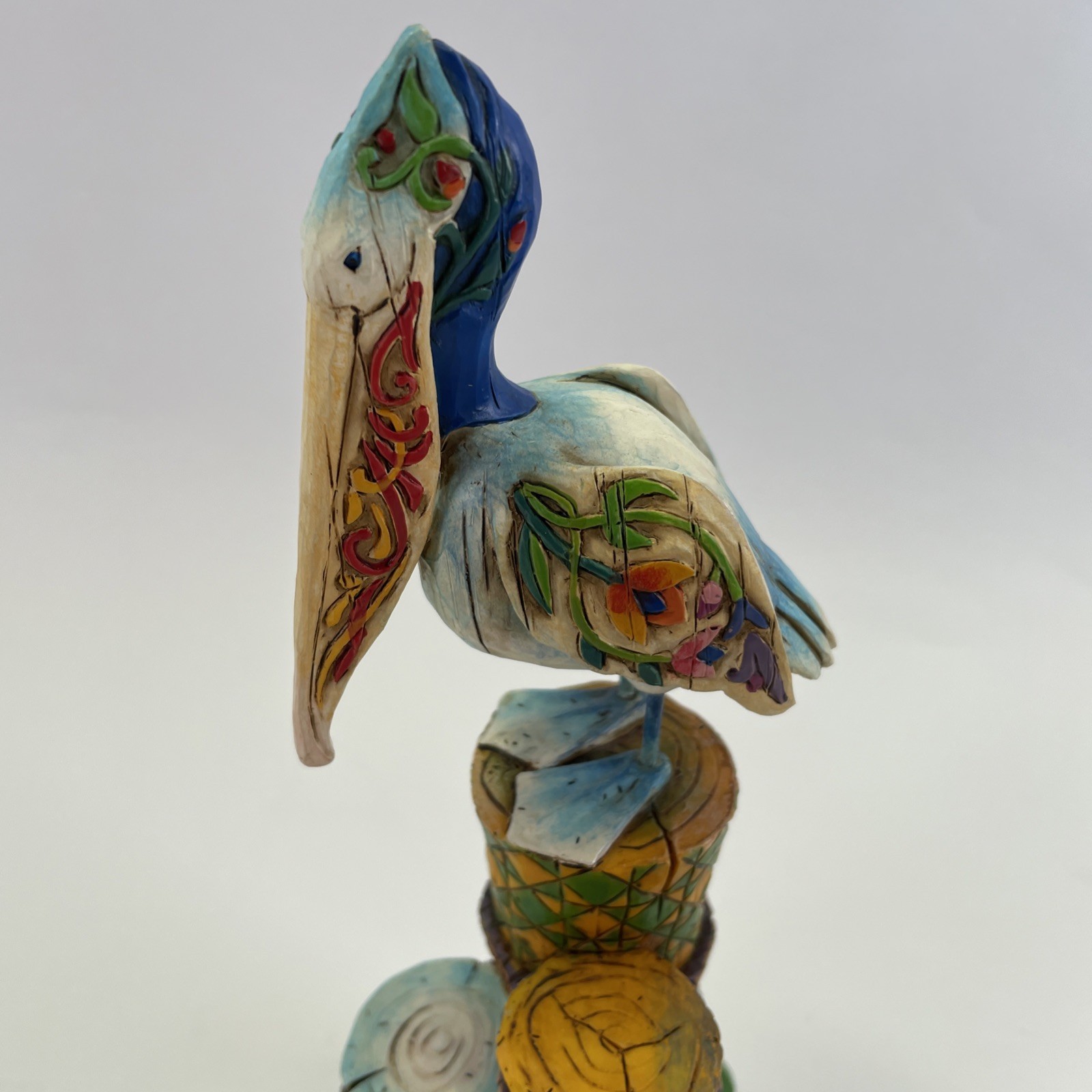 Jim Shore 2004 Seaside Sentinel Pelican on Post Figurine 118740 Shorelights 8.5″