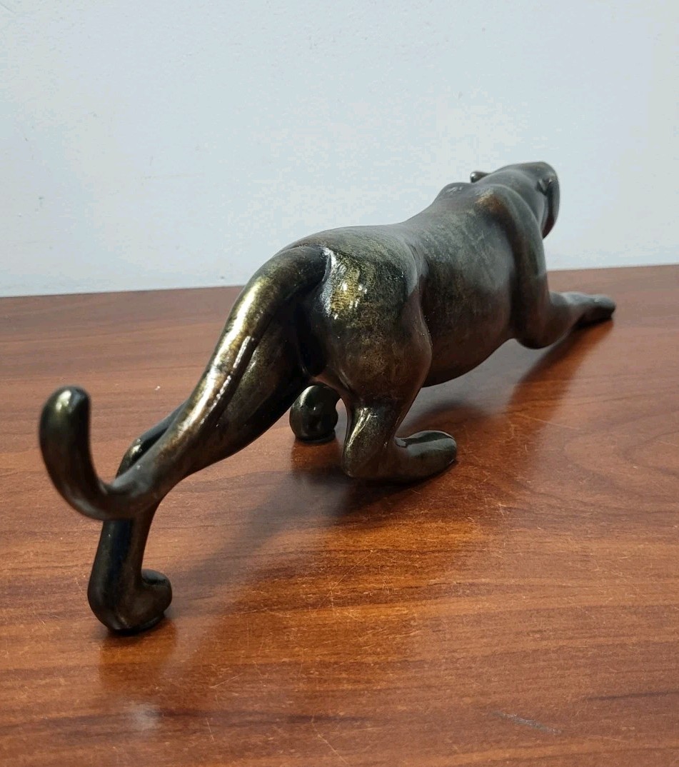 PANTHER Figurine 15″ Long 19 Ounces Decorative Display Unknown Maker DECOR