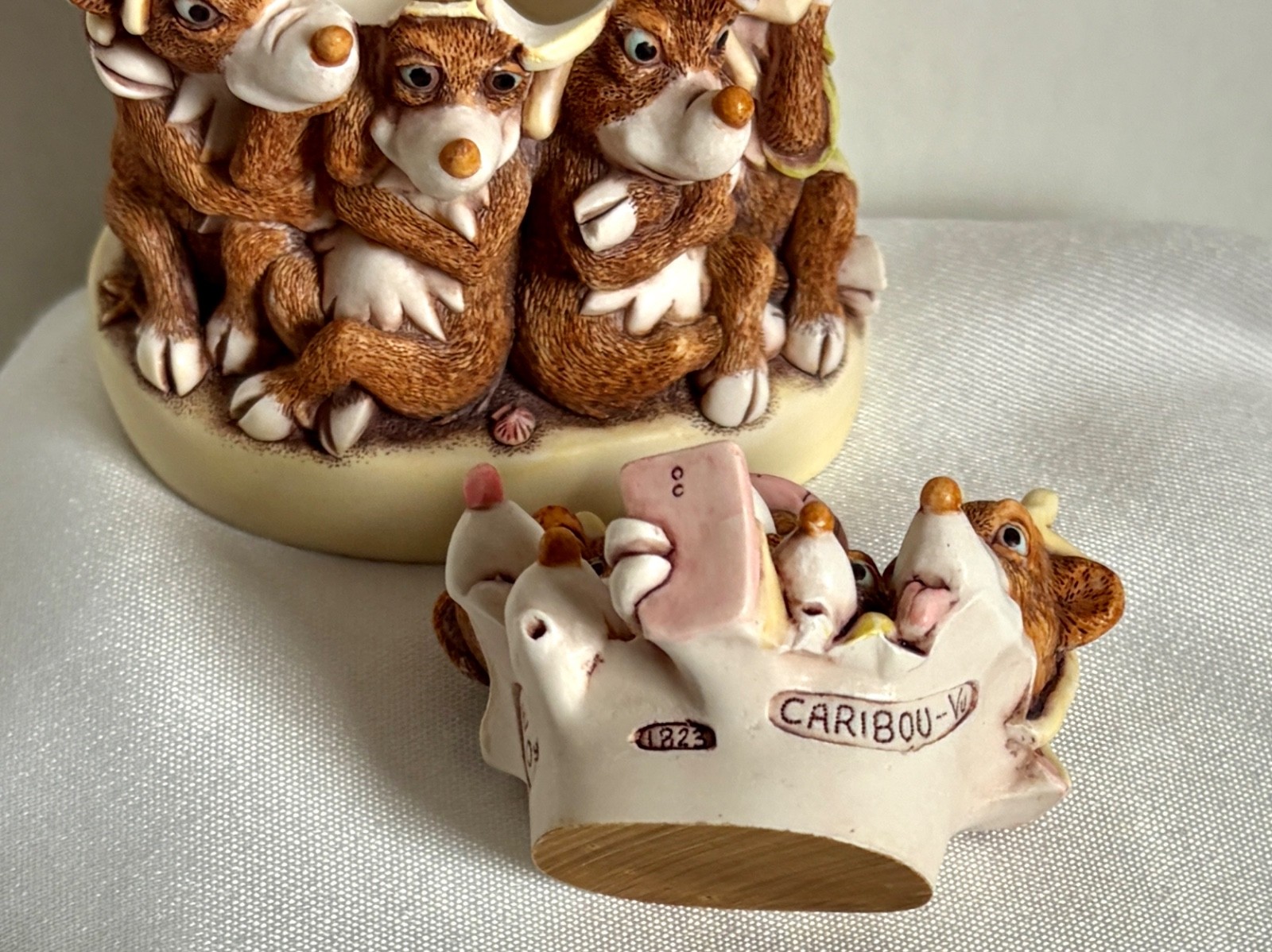 Harmony Kingdom Re Charge – reindeers Trinket Box Figurine