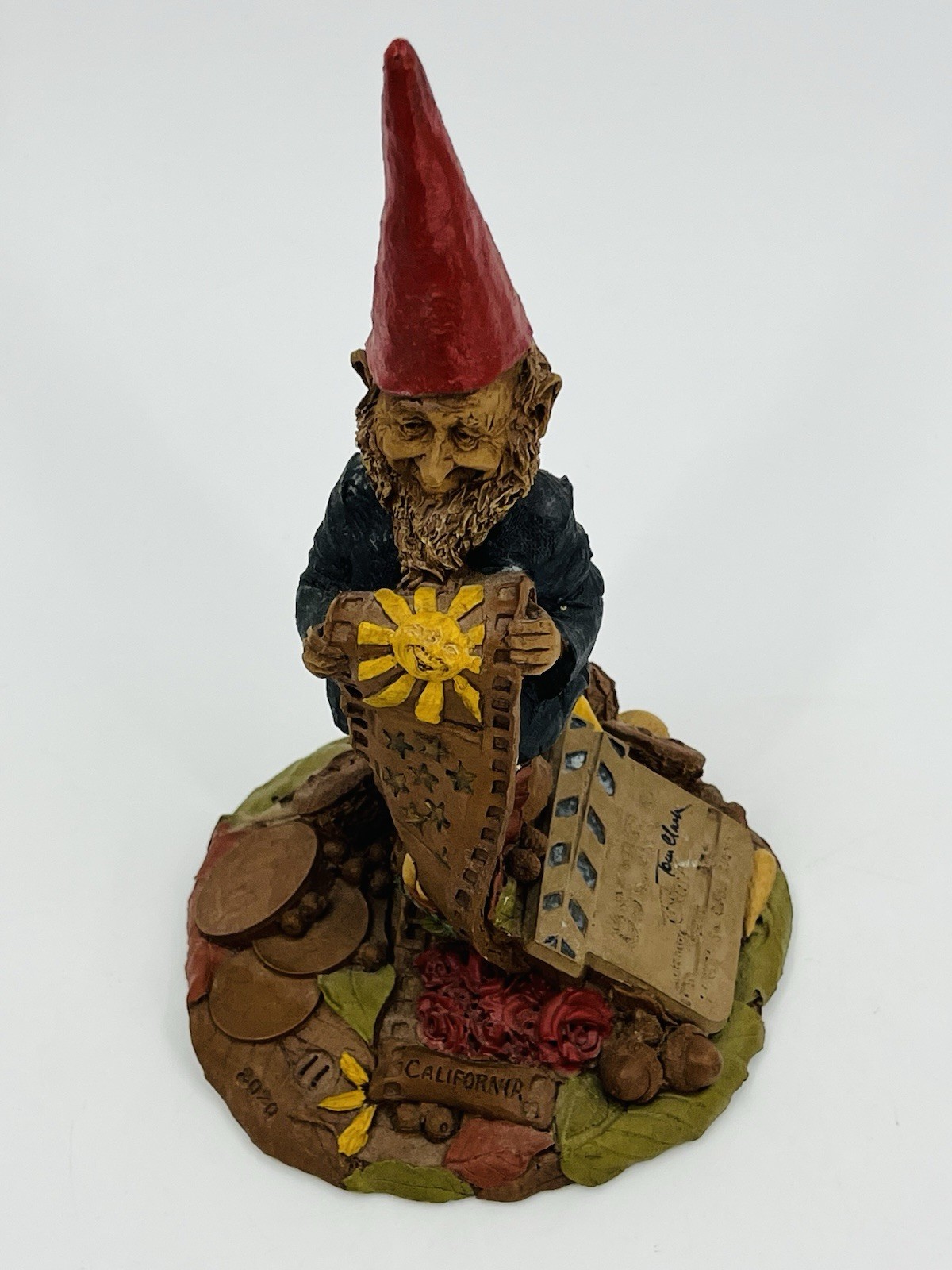 Tom Clark Oscar Gnome Hand Signed Signing Day Edition 11 COA 1987 Film Movies