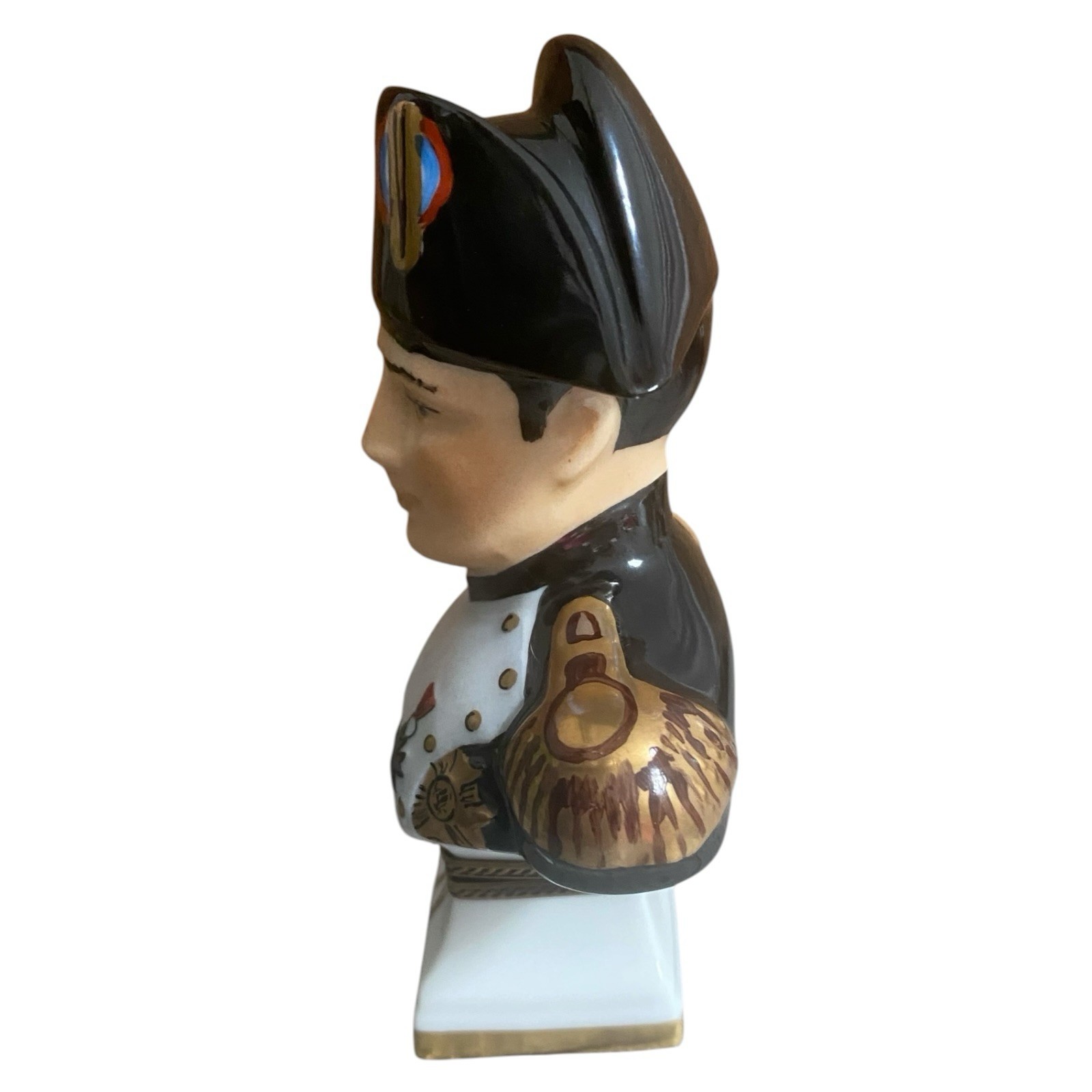 Limoges Napoleon Bonaparte Porcelain Bust Limited Trinket Box RARE