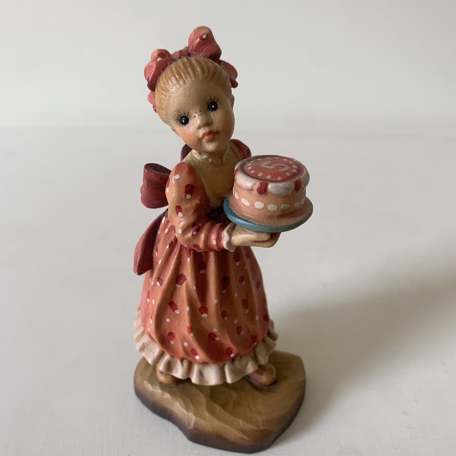 ANRI VALENTINE Flavio Signed Sarah Kay 5th Anniversary 4.5″ Vintage Wood Figure