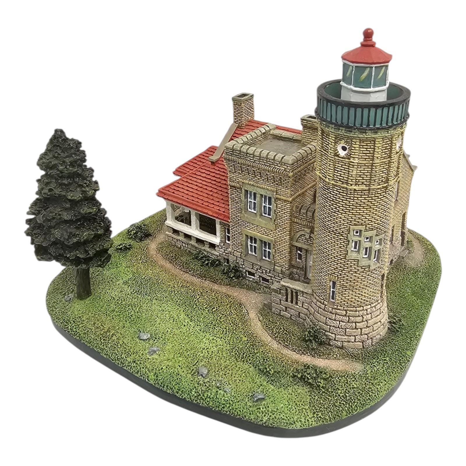 Danbury Mint MBI Old Mackinac Point Light Lighthouse Statue 5.5 In Michigan