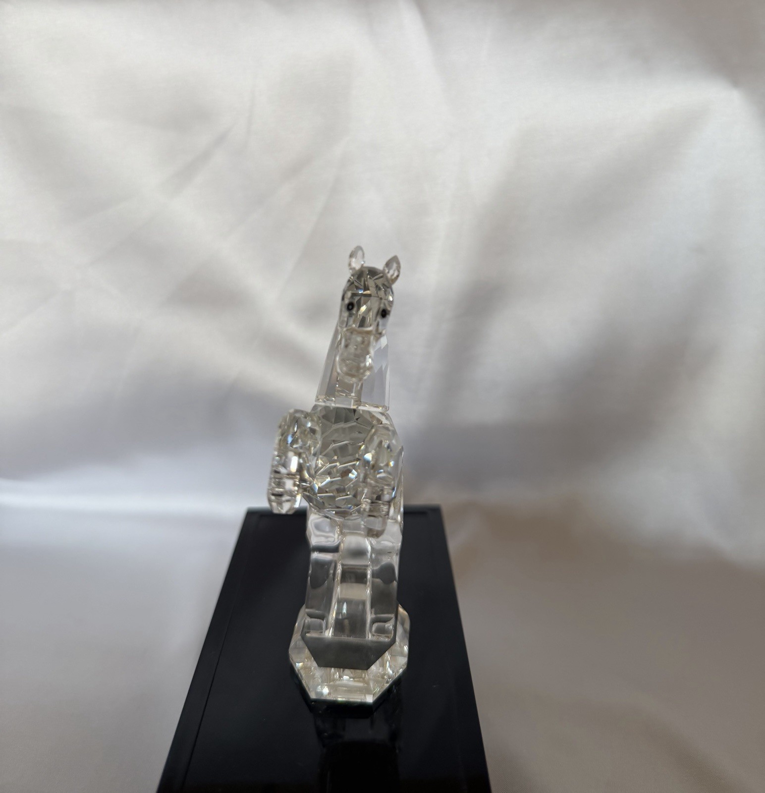 SWAROVSKI WHITE STALLION Silver Crystal 4″ NEW IN BOX Made in Austria