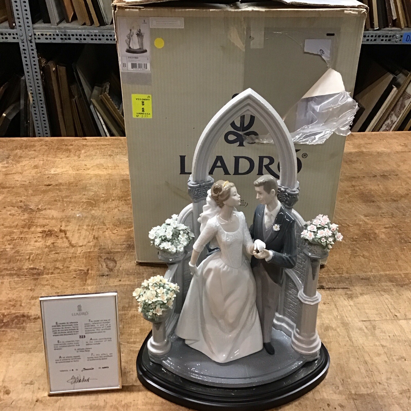 Limited Edition Lladro 1869 – A Vow of Love, Signed By Artist w/Original Box COA