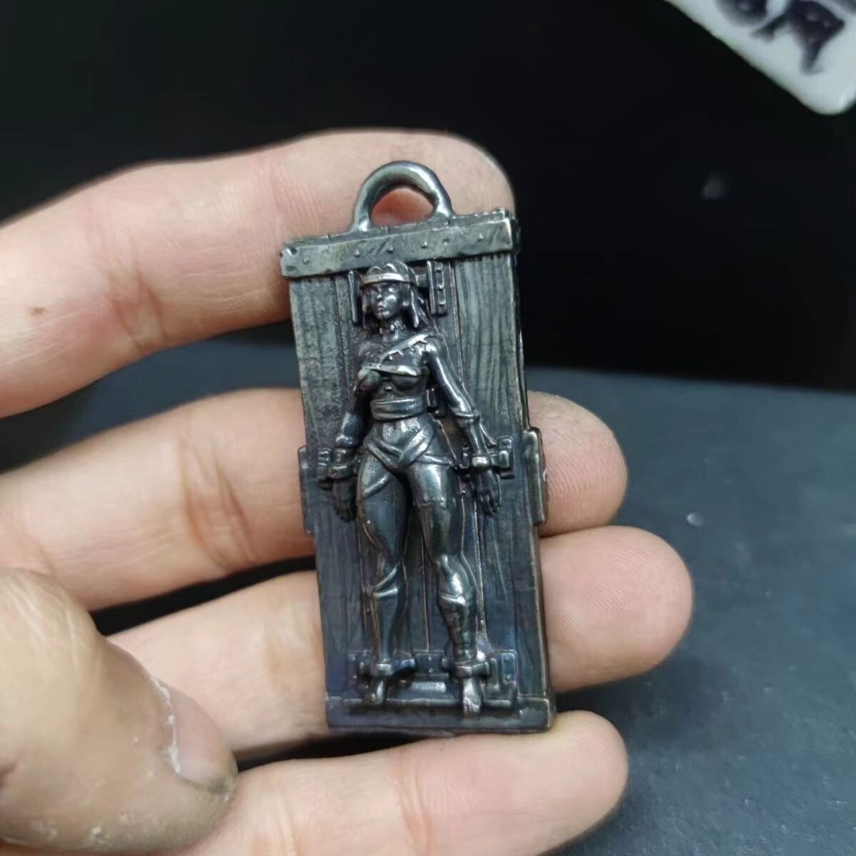 Pure Copper To Do The Old Black Sexy Beauty Girl Handbag Binding Beauty Model
