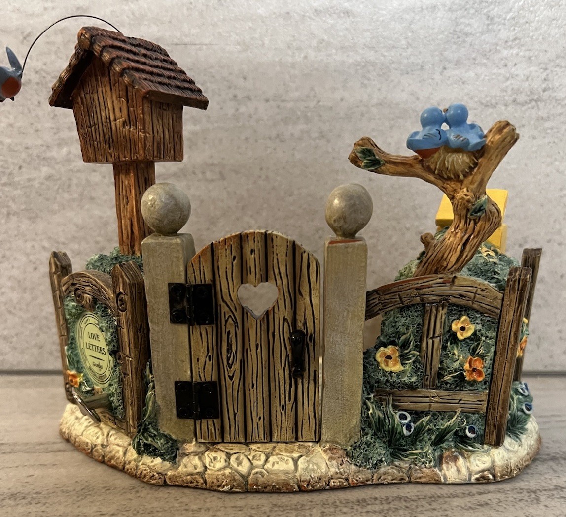 Goebel Hummelscapes – Love Letters. Charming Piece w/ Garden/Birds Theme & More
