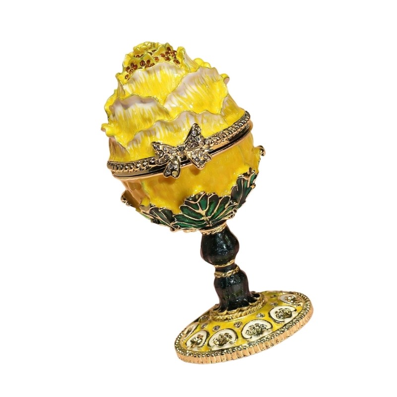 Artistic Resurrection Eggs Shaped Alloy Storage Container For Decoration