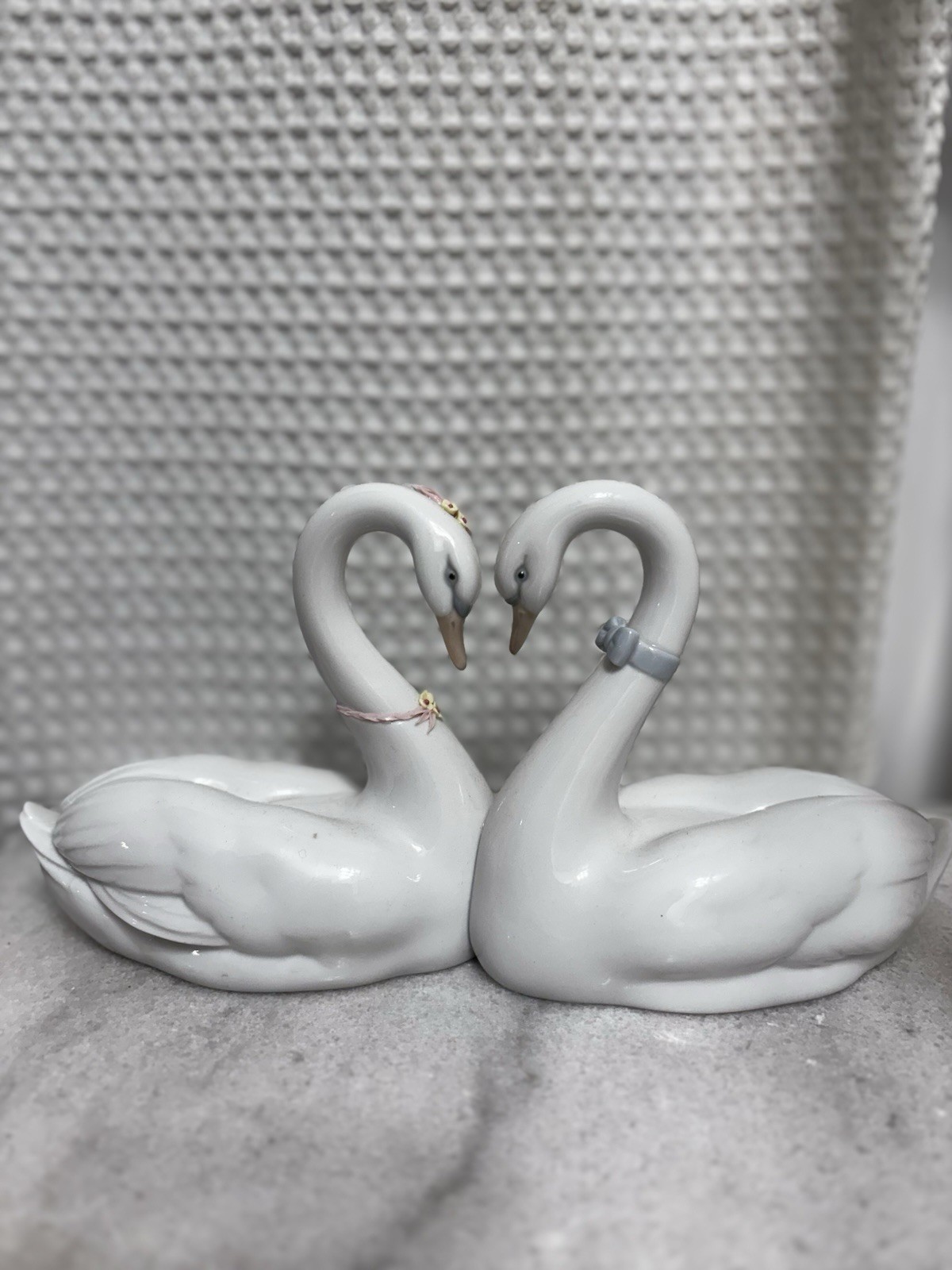 Lladro Swans Bride & Groom 6585 “Endless Love” Wedding Cake Topper w/o Box
