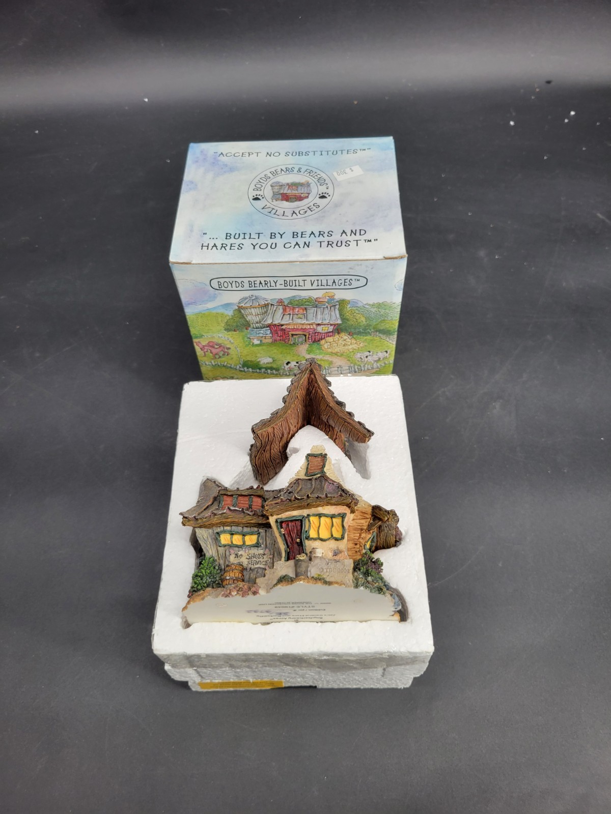 2002 Boyds Bearly-Built Villages Jeb’s General Store and Blacksmithy 19049 Boxed