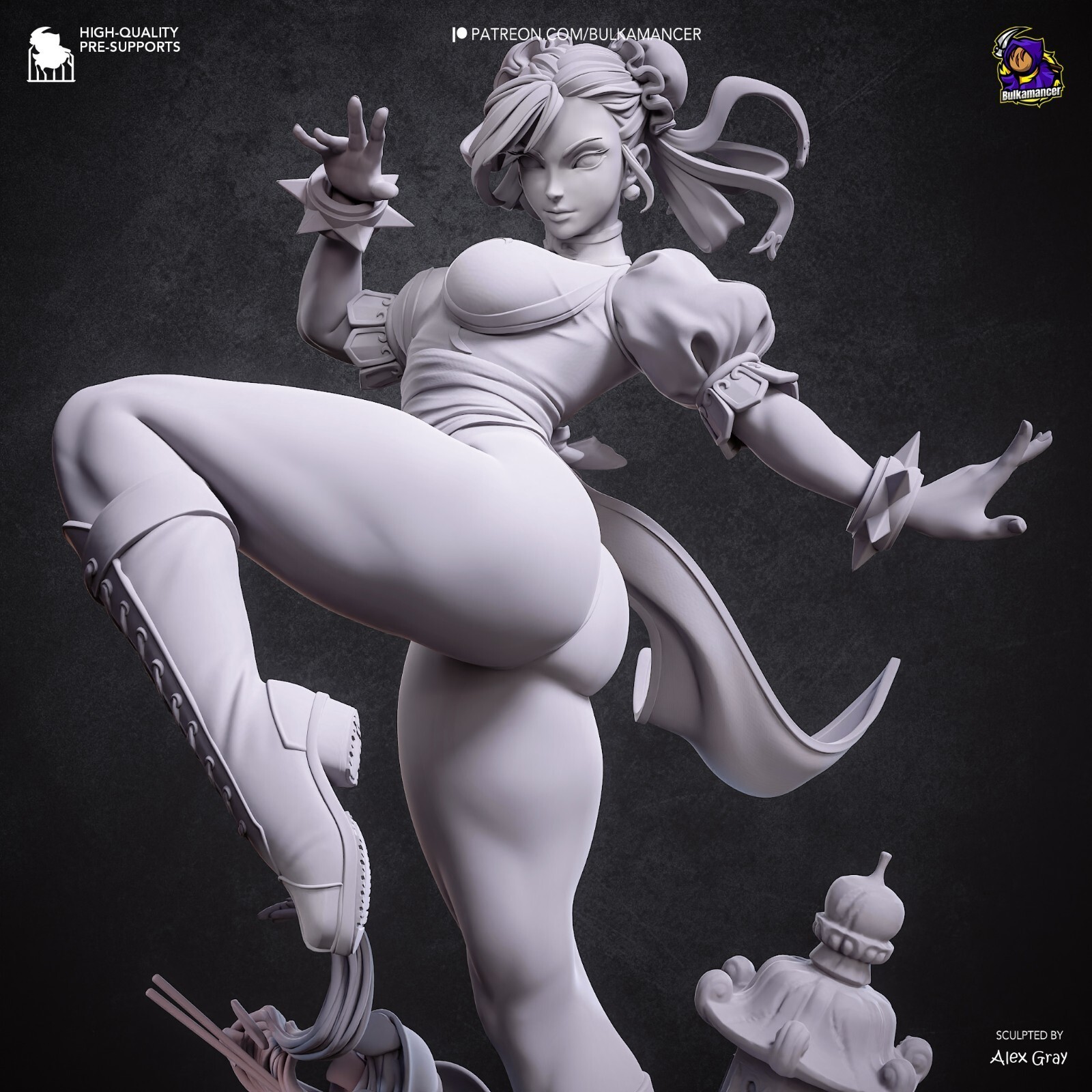 1:8 Chun Li Street Fighter UNPAINTED High Quality Garage Kit