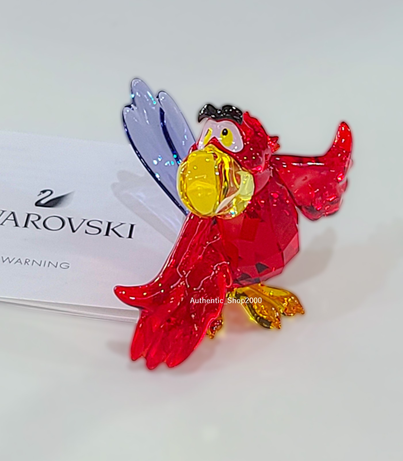 New in Original box 100% SWAROVSKI Disney Aladdin Iago Parrot Bird Figurine