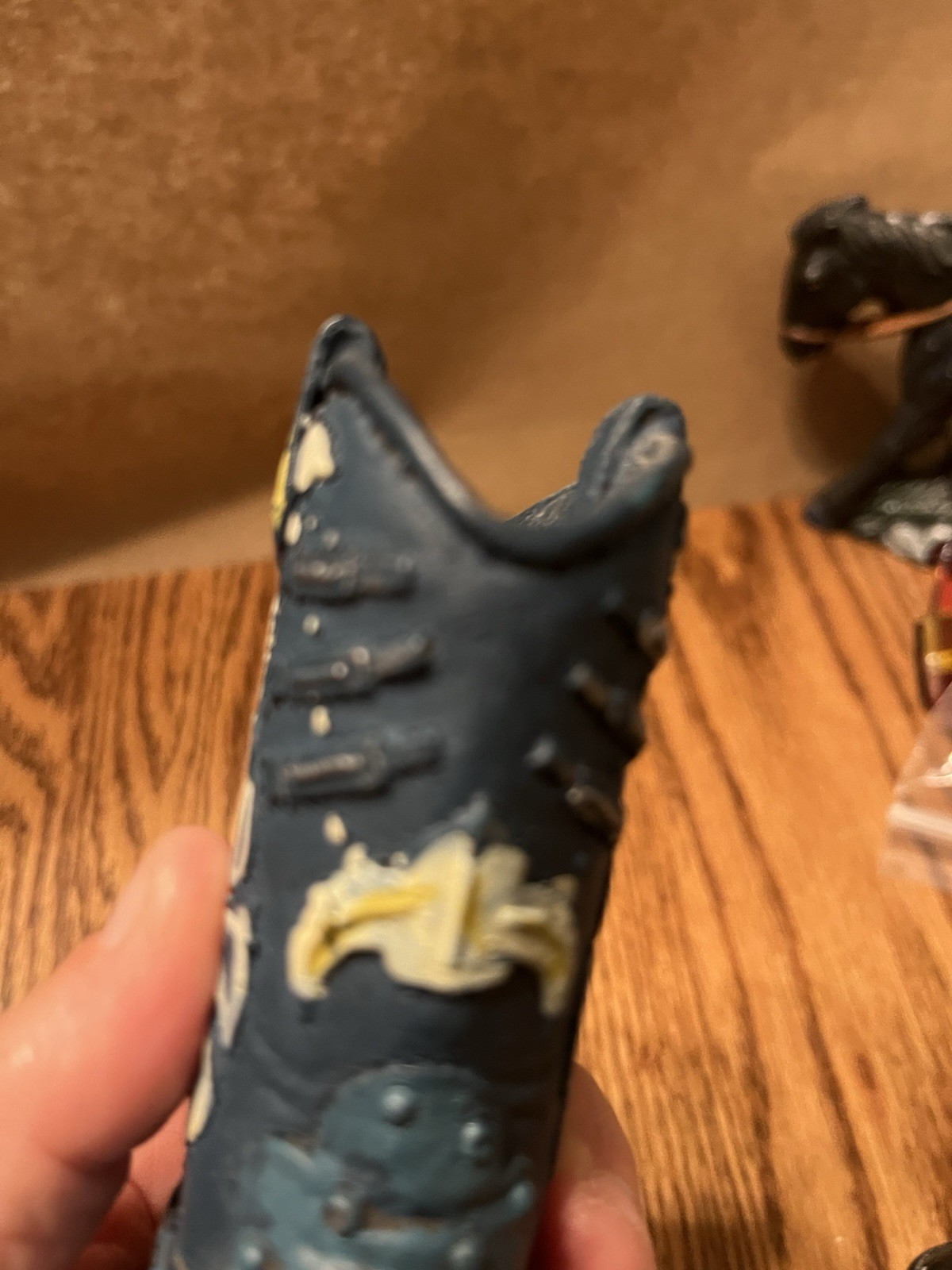 Resin Cowboy Boot Figurine. 4 1/2″ Tall. 1 1/2″ Wide.