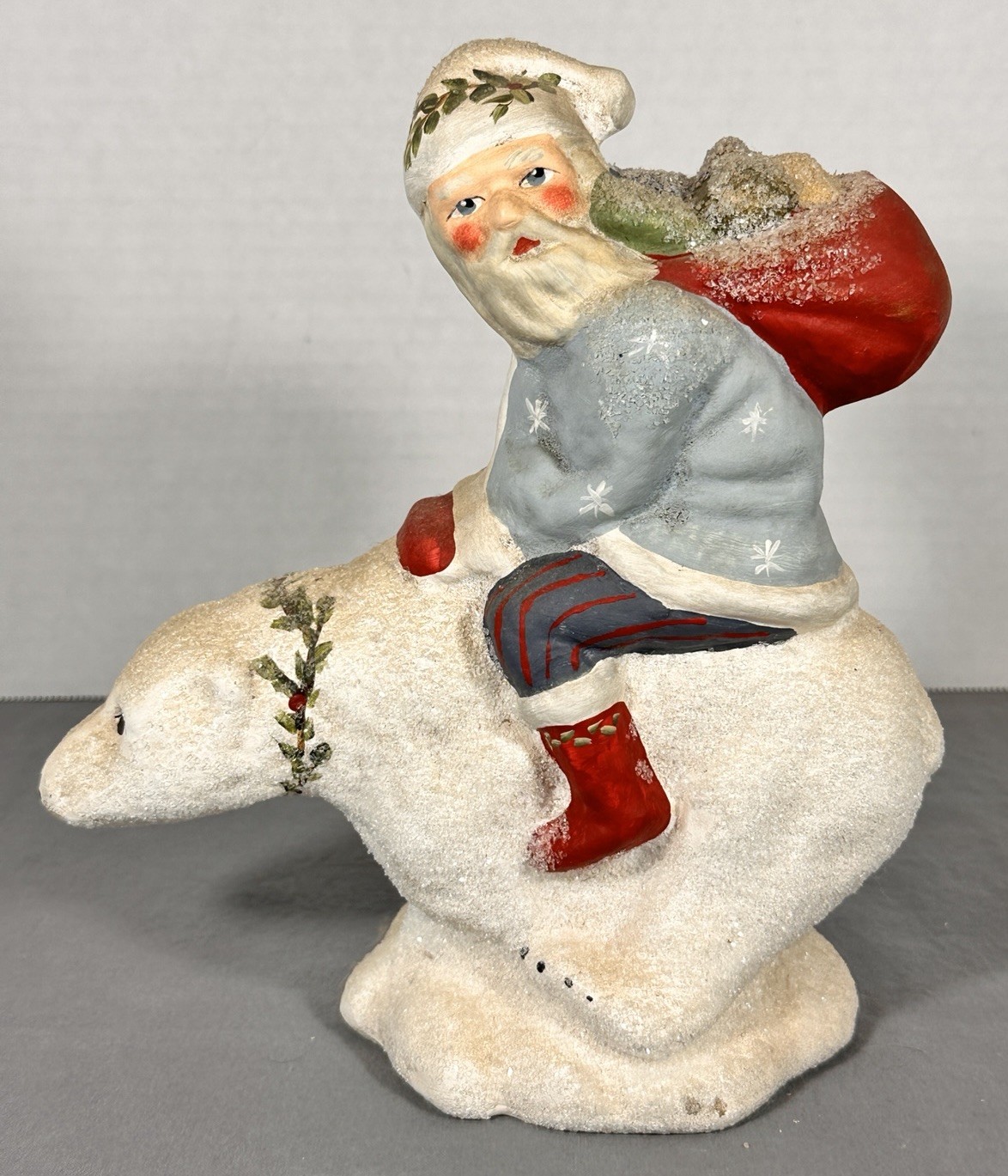 Walnut Ridge Arctic Ride Santa Polar Bear LE 261/500 2002 Kathi Lorance Bejma 9”
