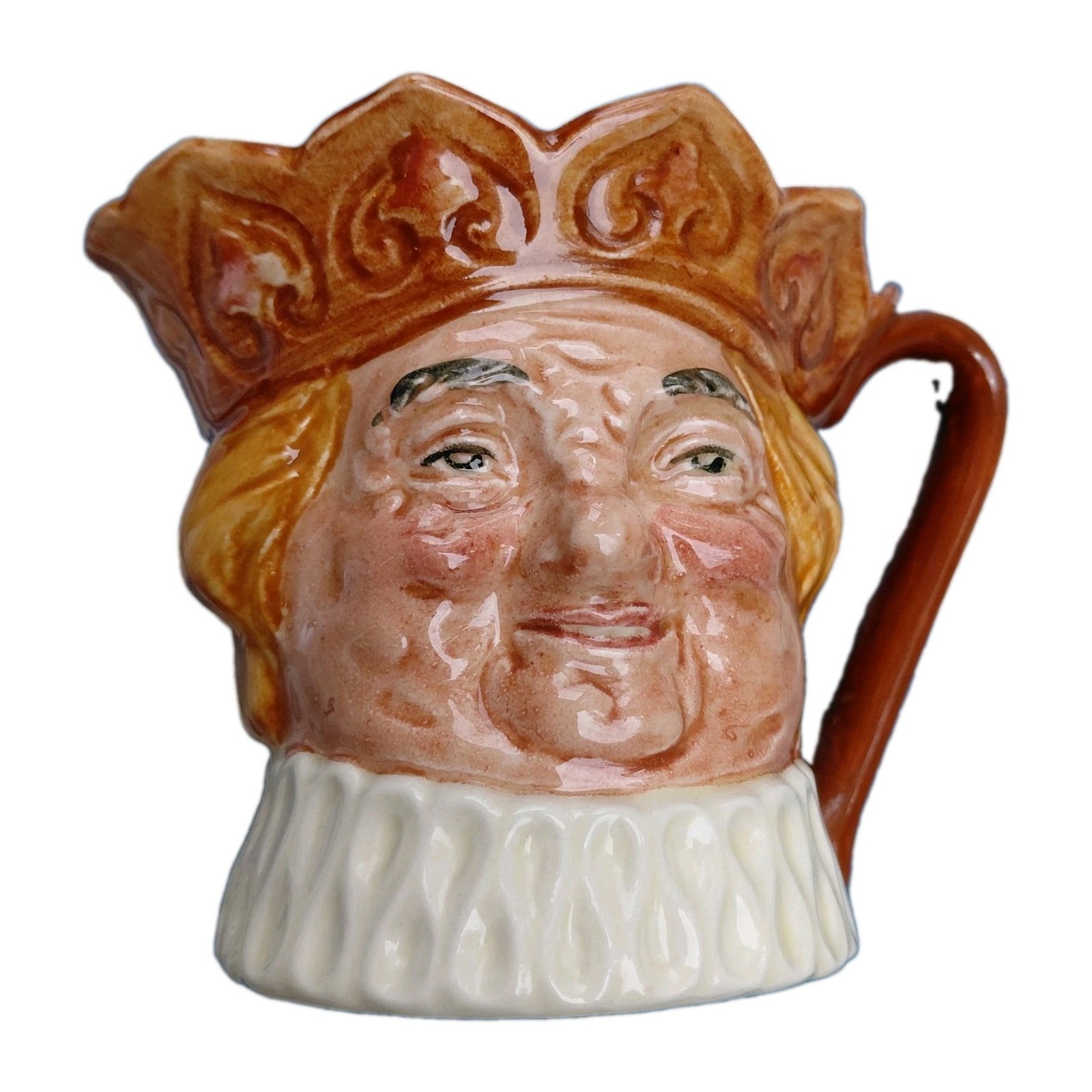 Royal Doulton Character Pitcher Creamer 3″ OLD KING COLE A Mark Backstamp