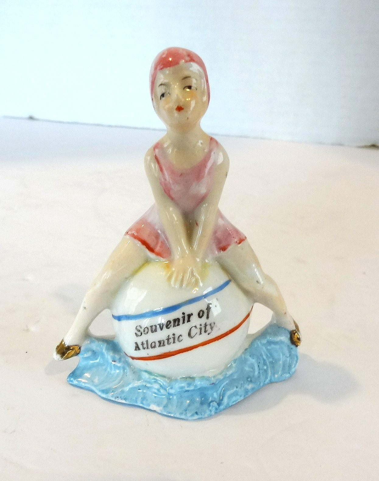 Art Deco Germany Bathing Beauty Atlantic City Souvenir