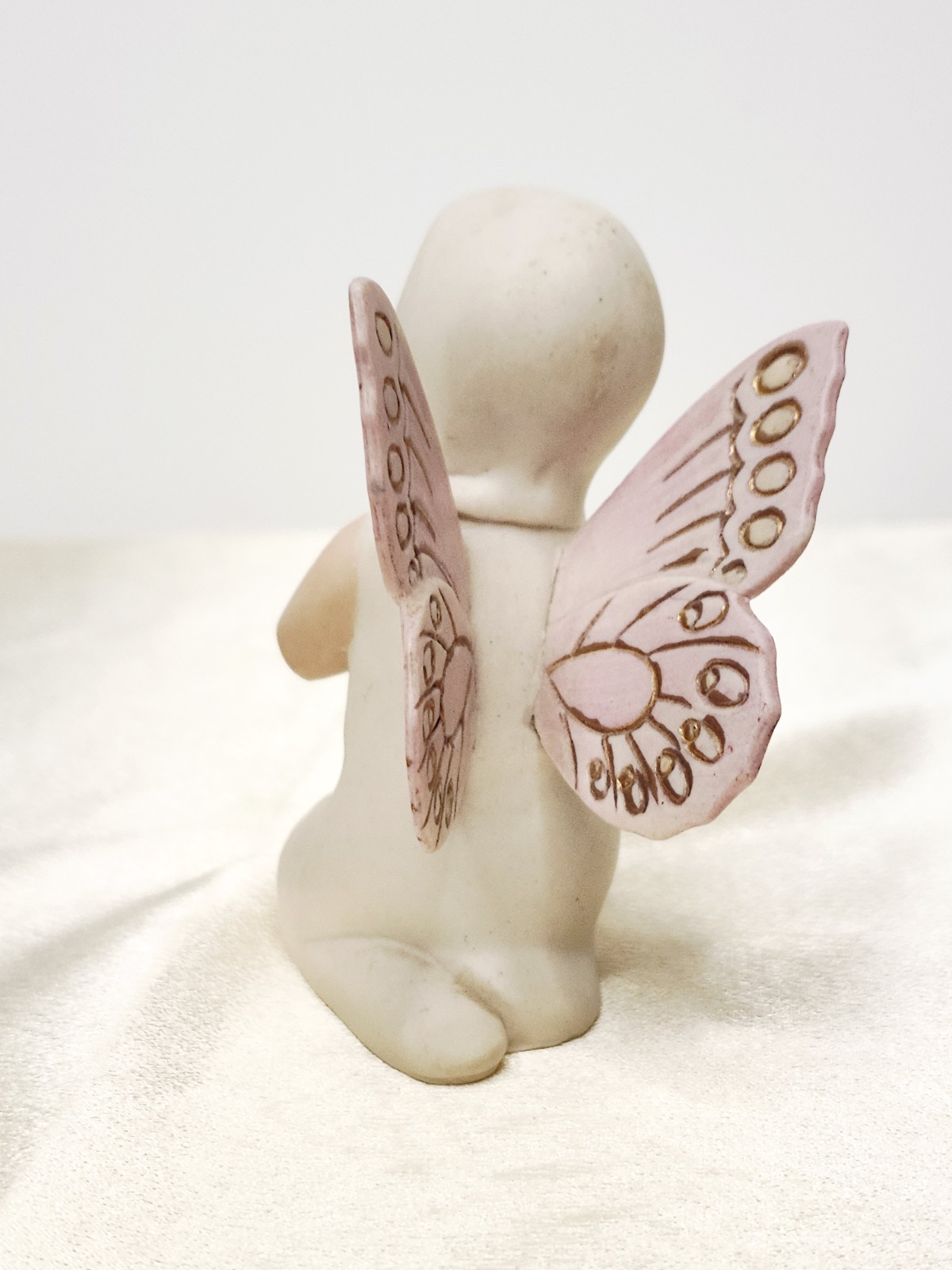 Vintage Matte Porcelain Sugar Baby Butterfly Fairy Figurine – 1950s