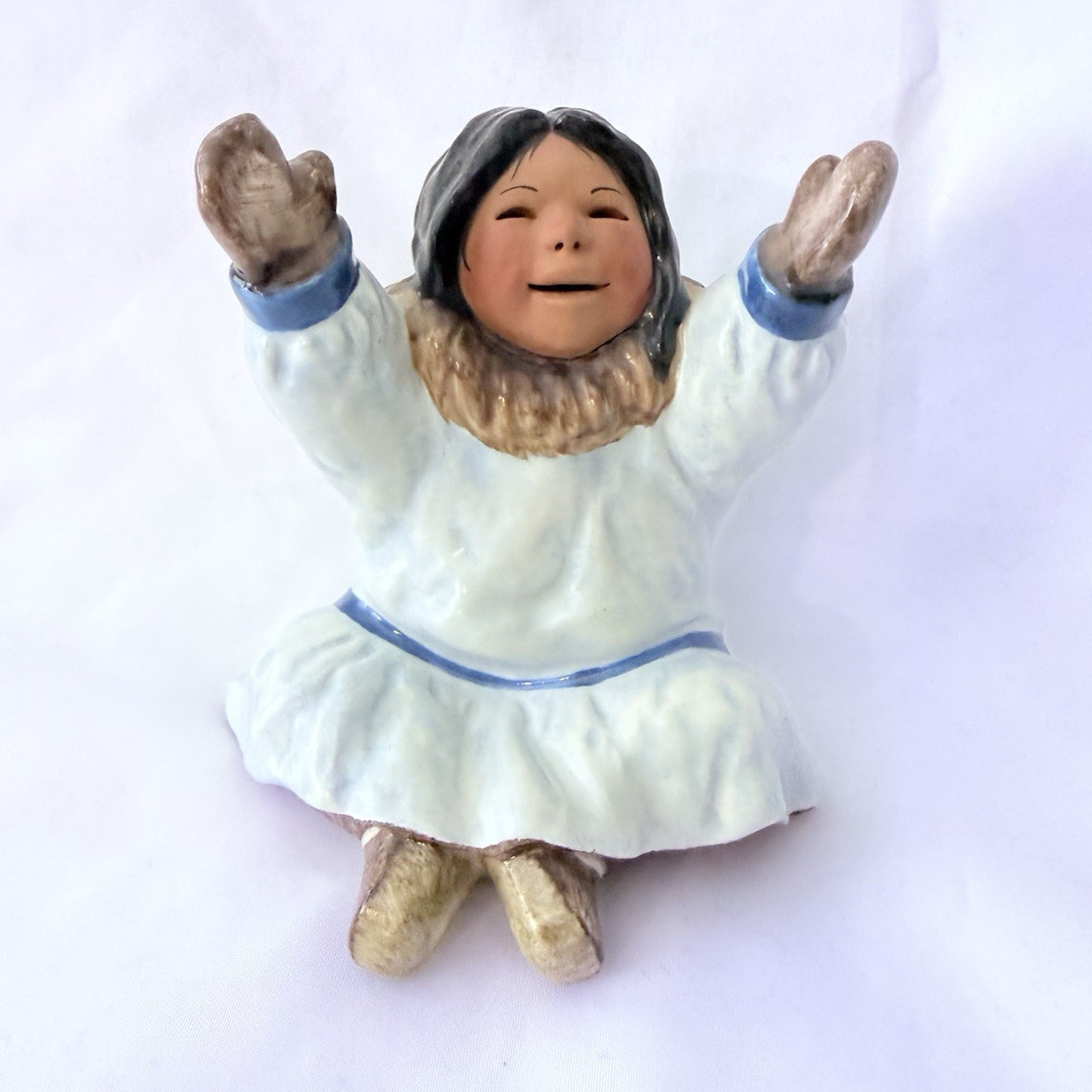 RARE C Alan Johnson 1991 NELLIE Figurine ARTIST PROOF AP 54 Alaskan Inuit MINT