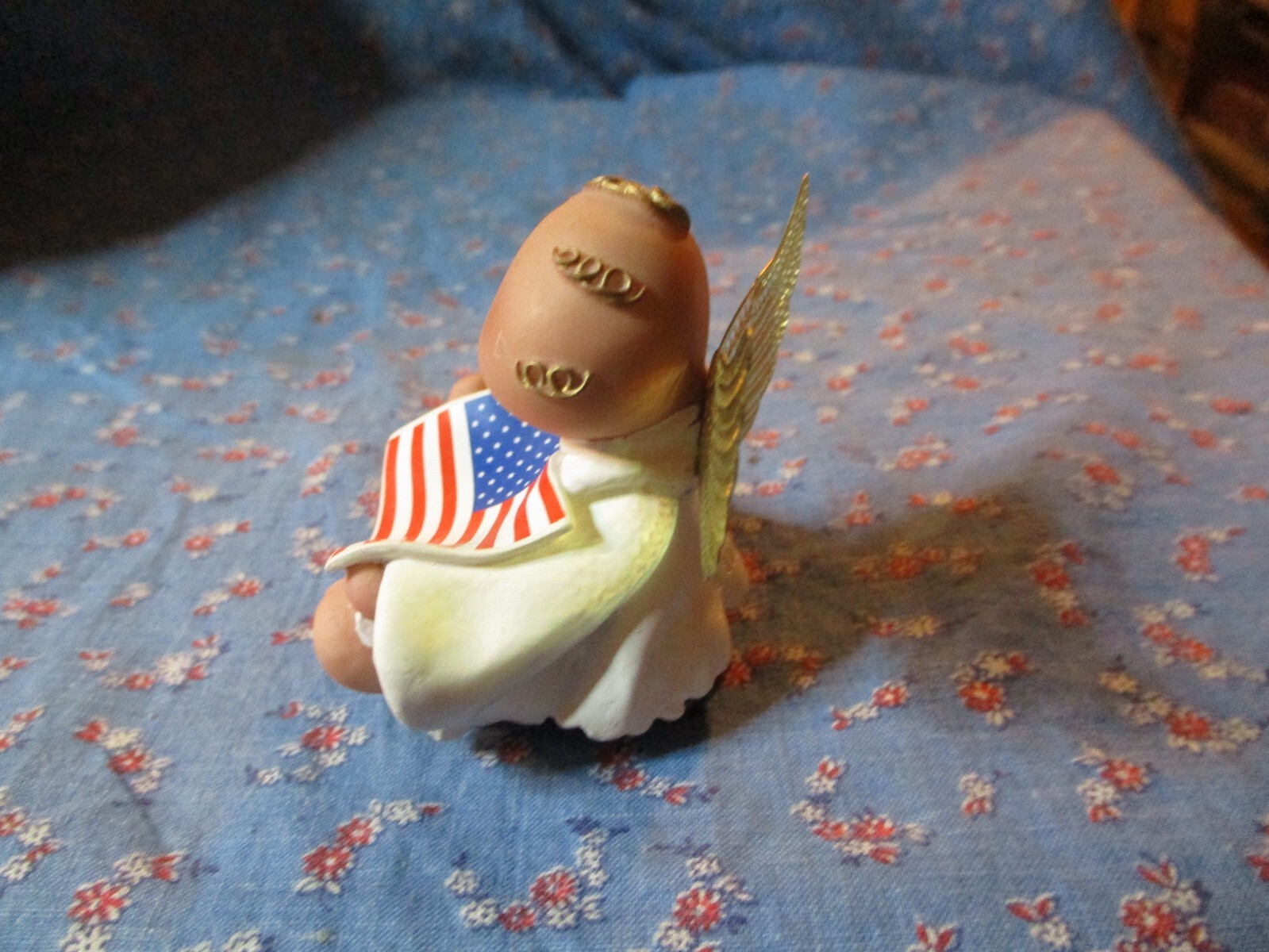 Kirk’s Kritters Russ Berrie Angel Cheeks Angel Holding U S Flag