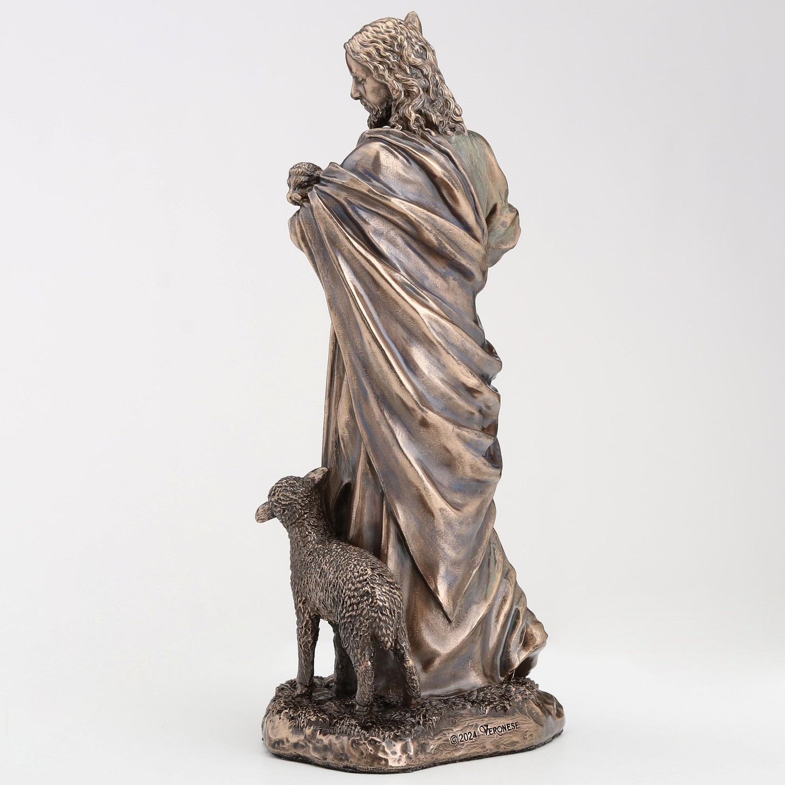Veronese Design 6 1/4 Inch Jesus The Good Shepherd Cold Cast Resin