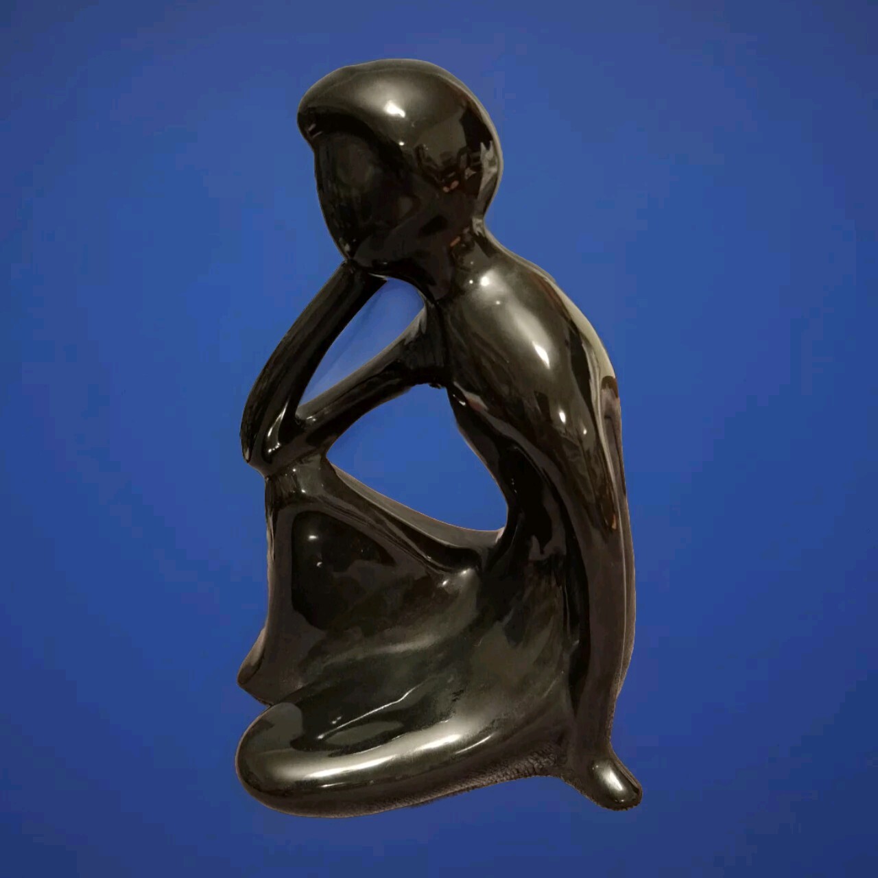 Thinking Man Vintage Art Black Vietnam