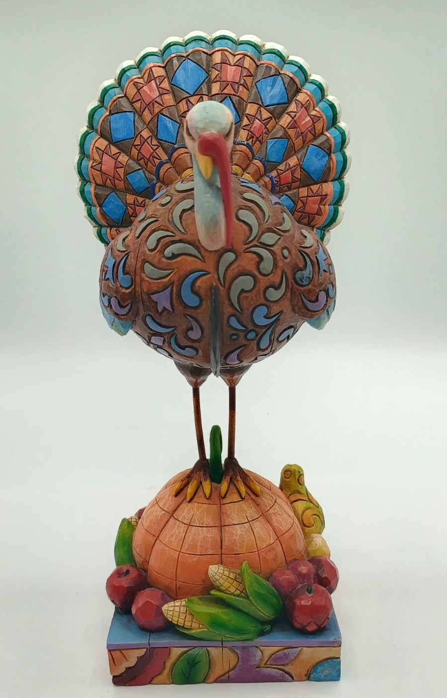 Vintage Jim Shore Tom a’ Plenty 4007979 Turkey Figurine Thanksgiving Harvest