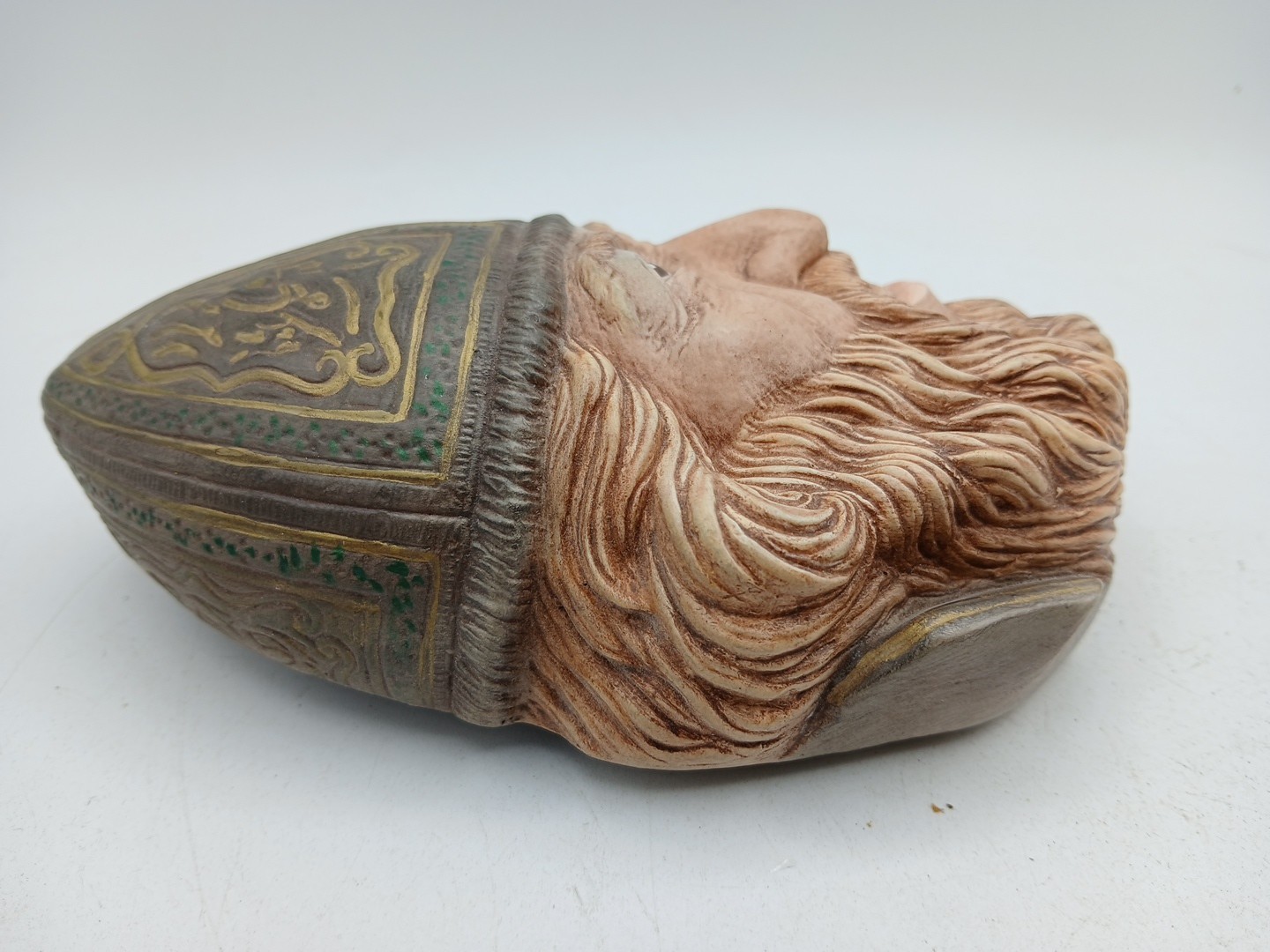 Vintage Hanging Chalkware Viking Figure Character Bokosky 1980