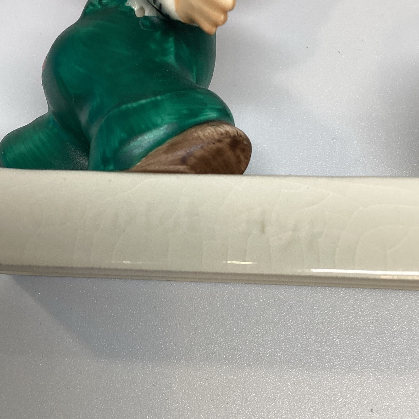 Cute Vintage Goebel Figurine Strike Red Head Bowling