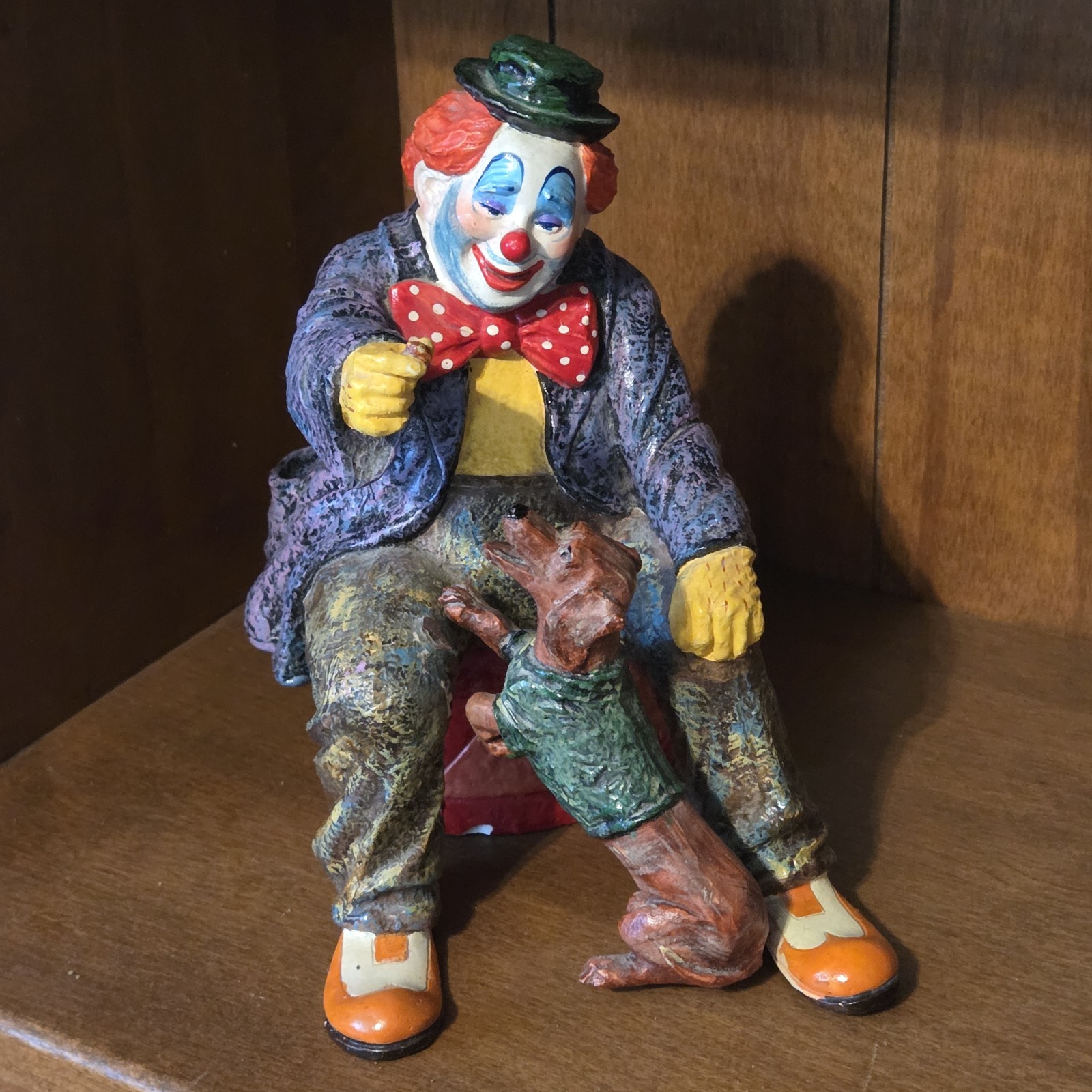 Executive Designs Resign Clown With Dog 8inch Figurine