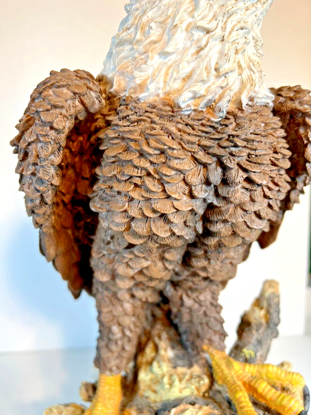 Large American Bald Eagle Composite Sculpture. 16.25″ tall