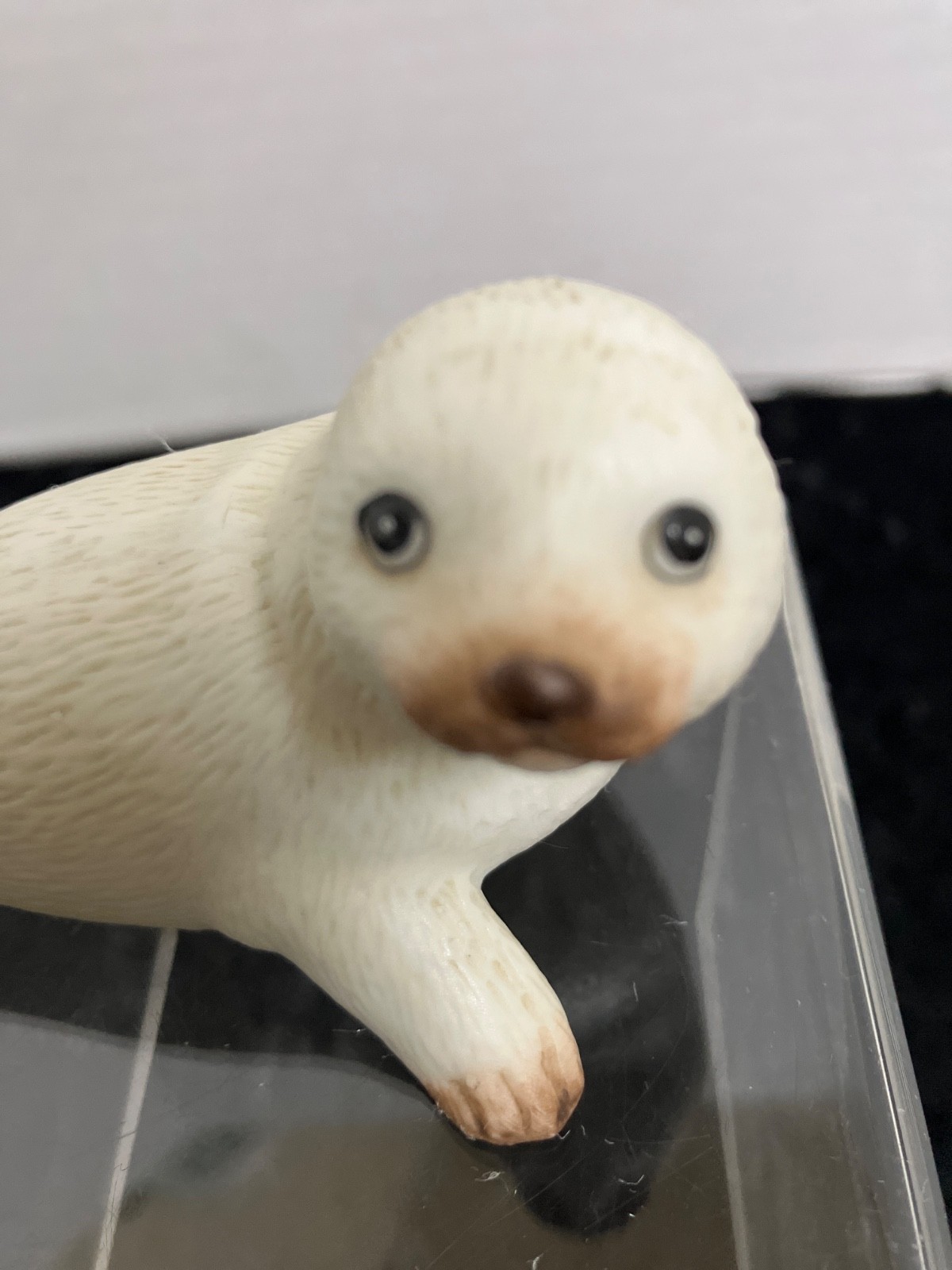 Vintage HOMCO Harp Seal Pup Figurine, Hand-Painted Matte Ceramic, #1439, Taiwan