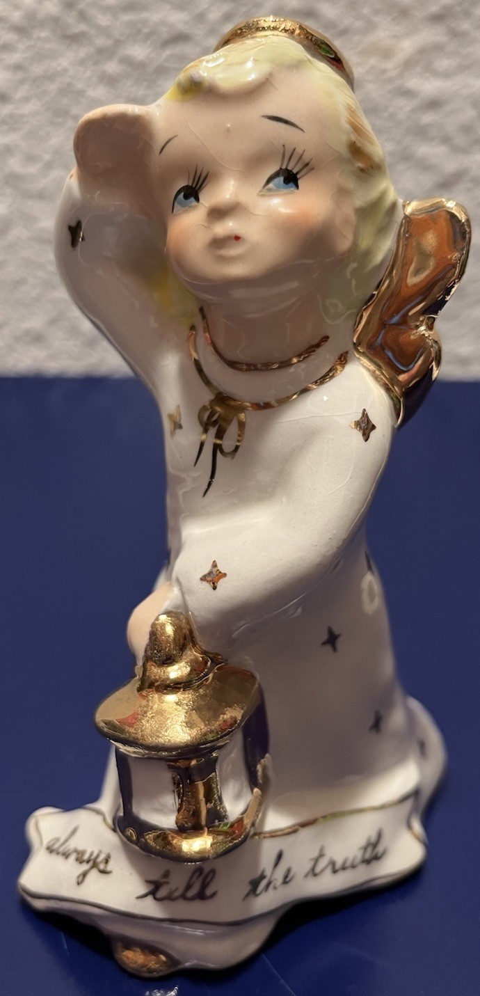 VTG 5”Saluting ANGEL YONA “Always Tell The Truth” VIRTUE SERIES Japan 1956 Napco