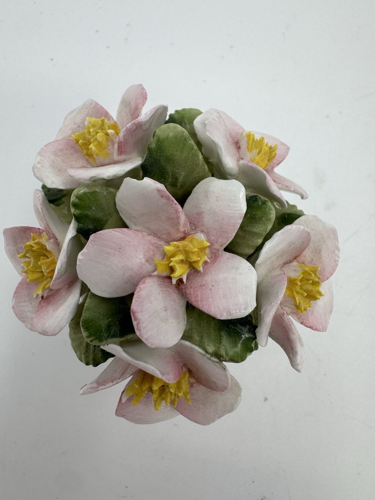 Healacraft July Birthday Blooms Bone China Flower England 2.5” As-Is