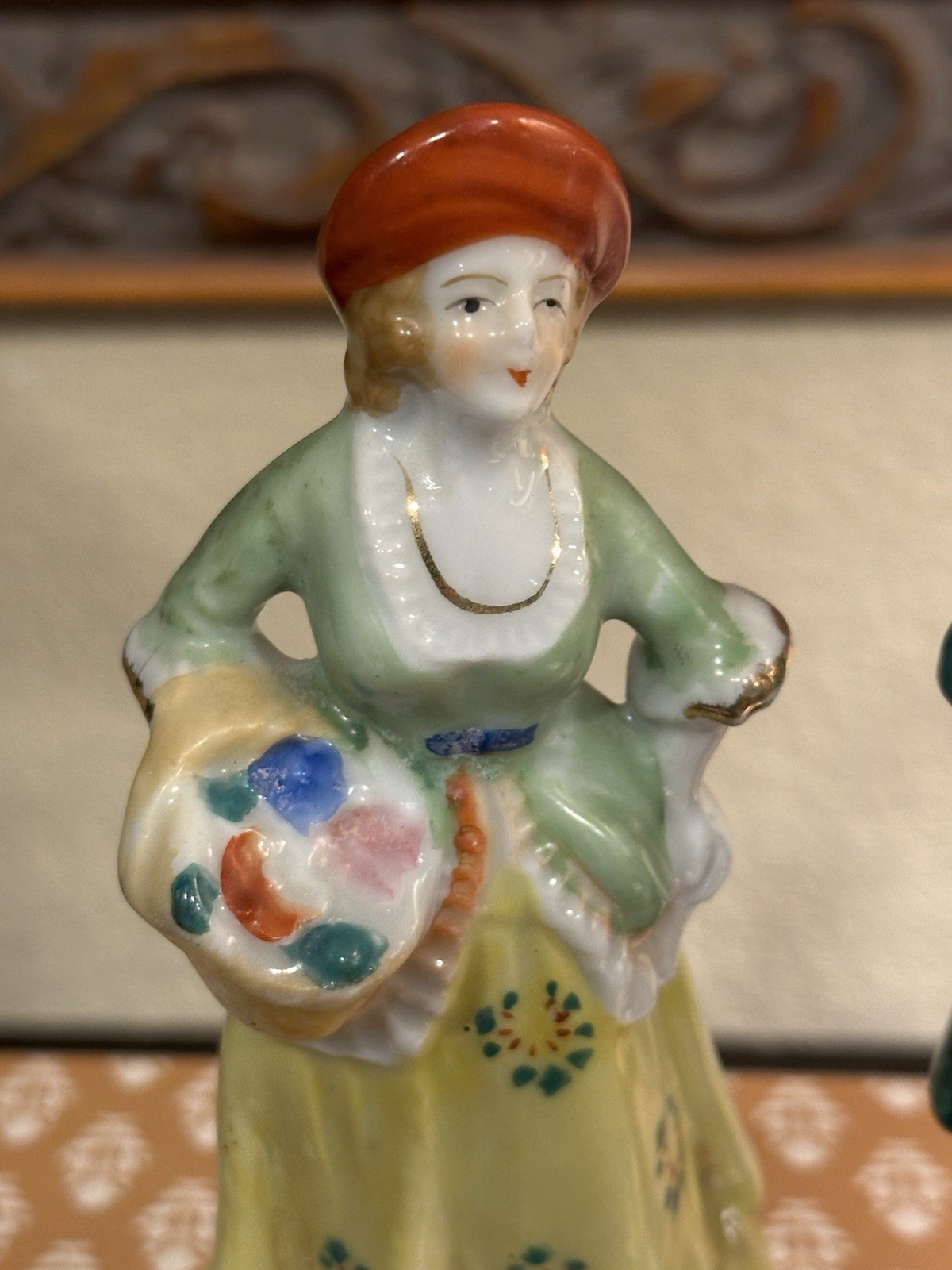 Colonial/18th Century-Man & Woman-Porcelain Figurines-Occupied Japan-1940’s-NICE