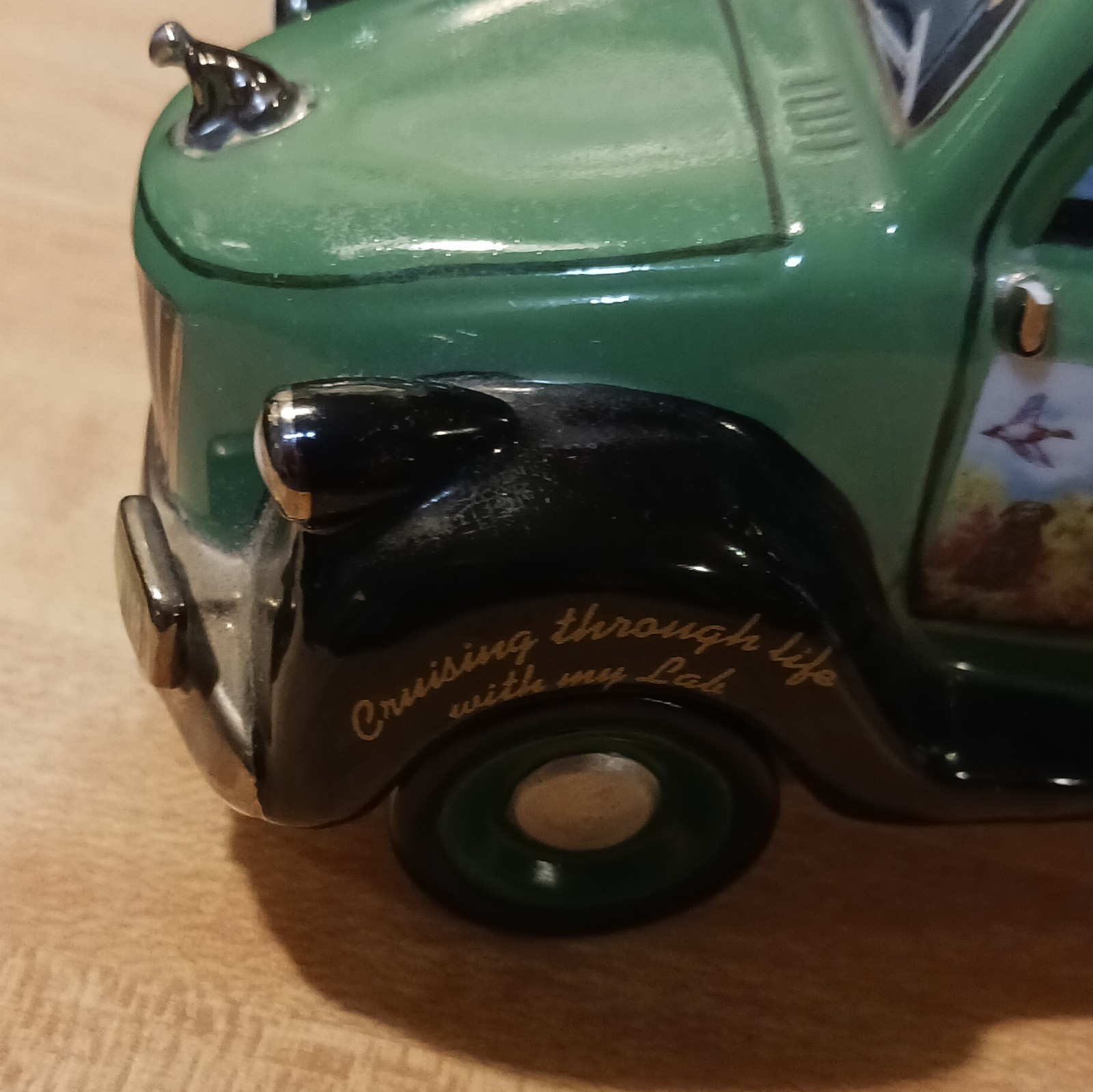 Ardleigh Elliott Millbox Lab Pickup Truck Figurine Green Music 2003 Anzalone