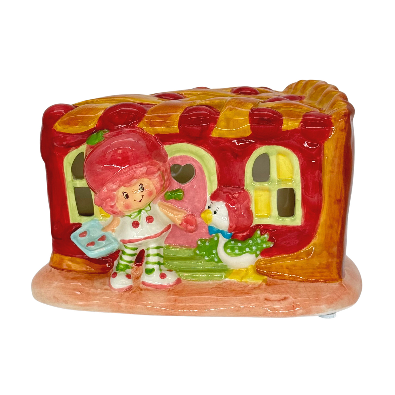 Blue Sky Clayworks Strawberry Shortcake Cherry Pie Candle House 25582