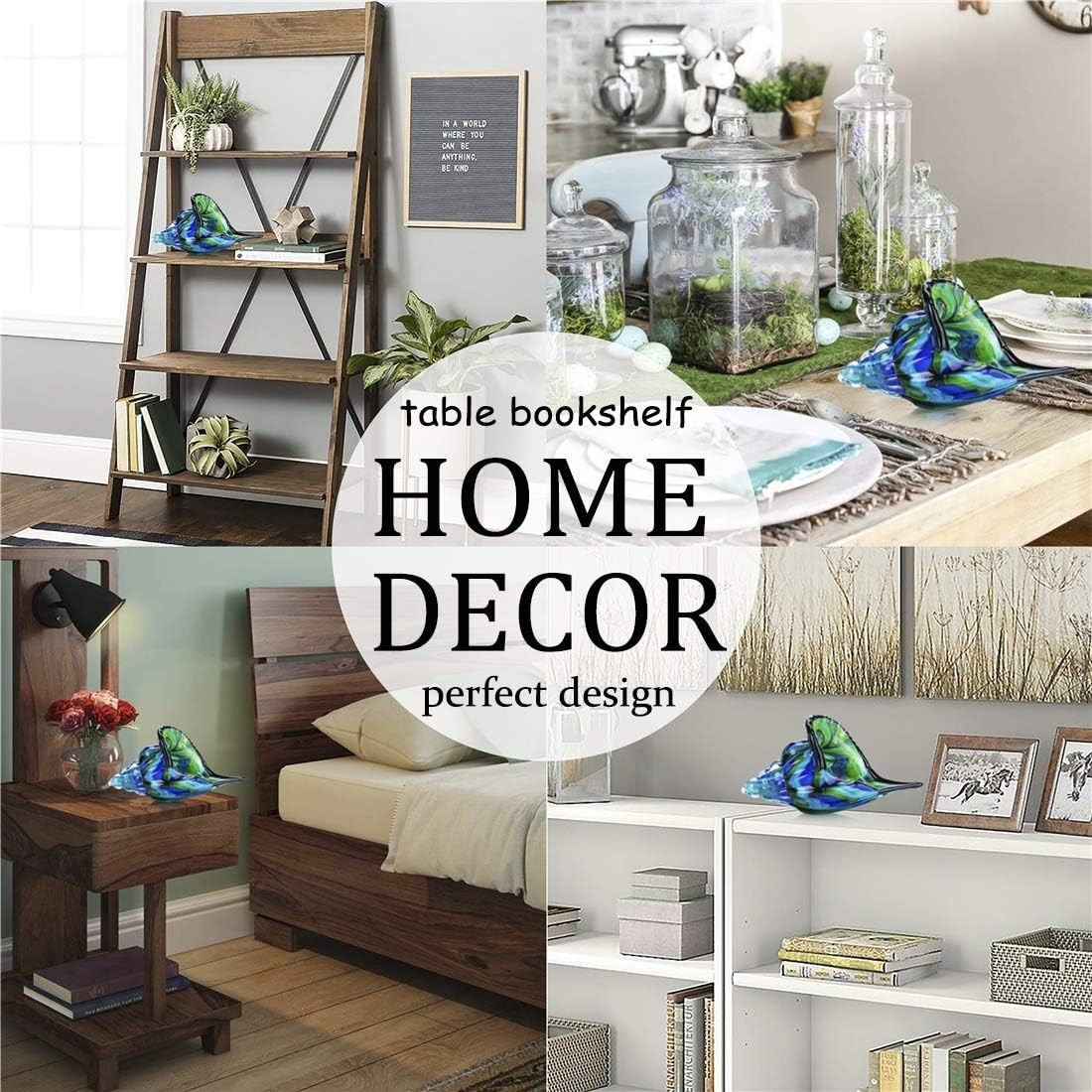 Handcrafted Glass Conch Decor – Beautiful Home Accent