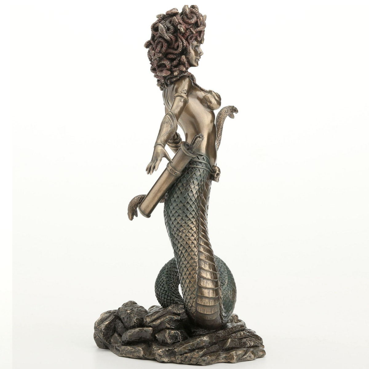 Medusa Bronze Figurine Miniature Statue 8.5″H New