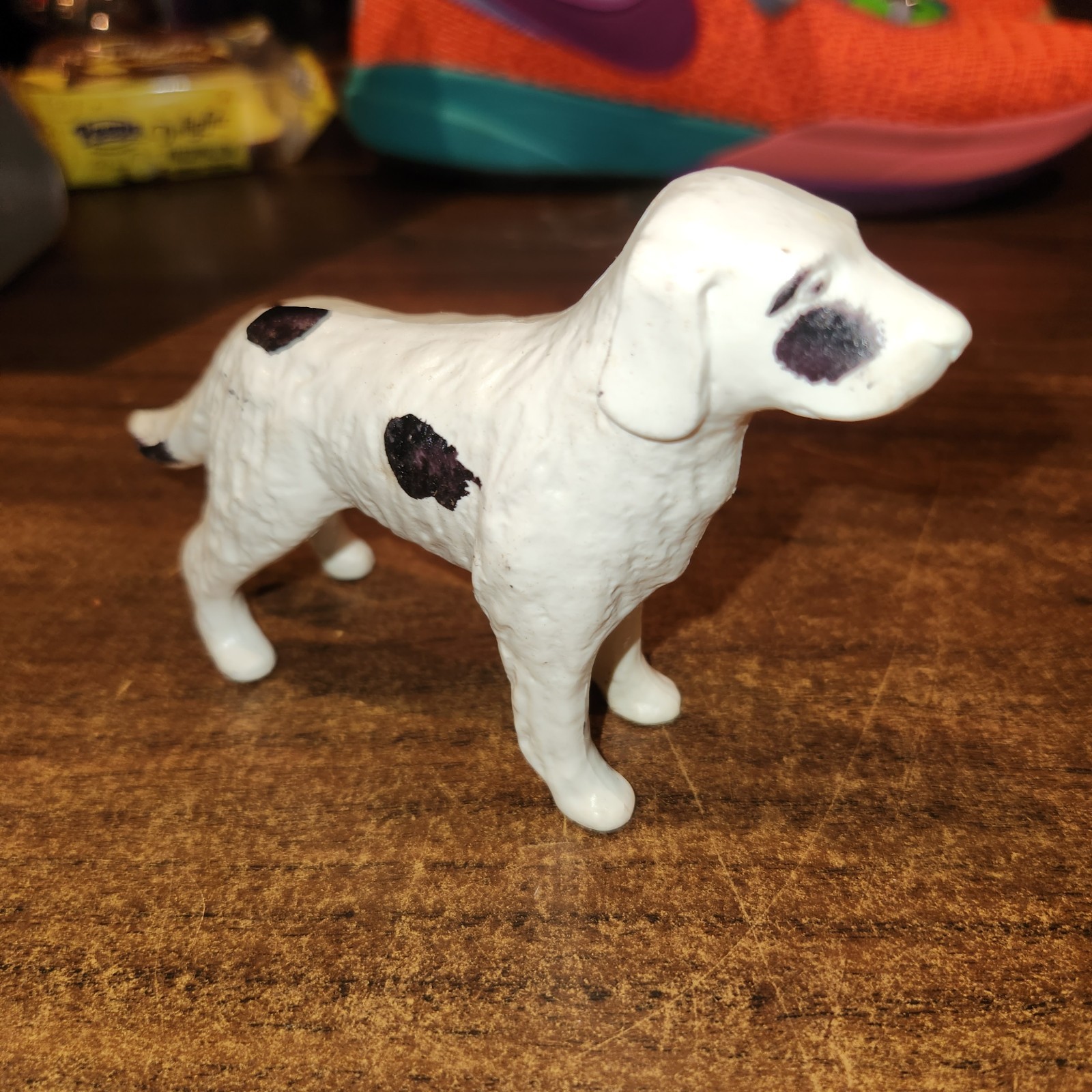 Vintage Celluloid Plastic Dog Figurine Clean