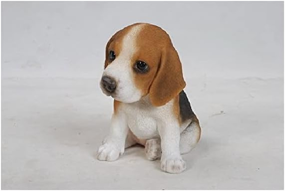Gift 87771-G Sitting Beagle Puppy Figurine, 6-Inch Height, Brown and White