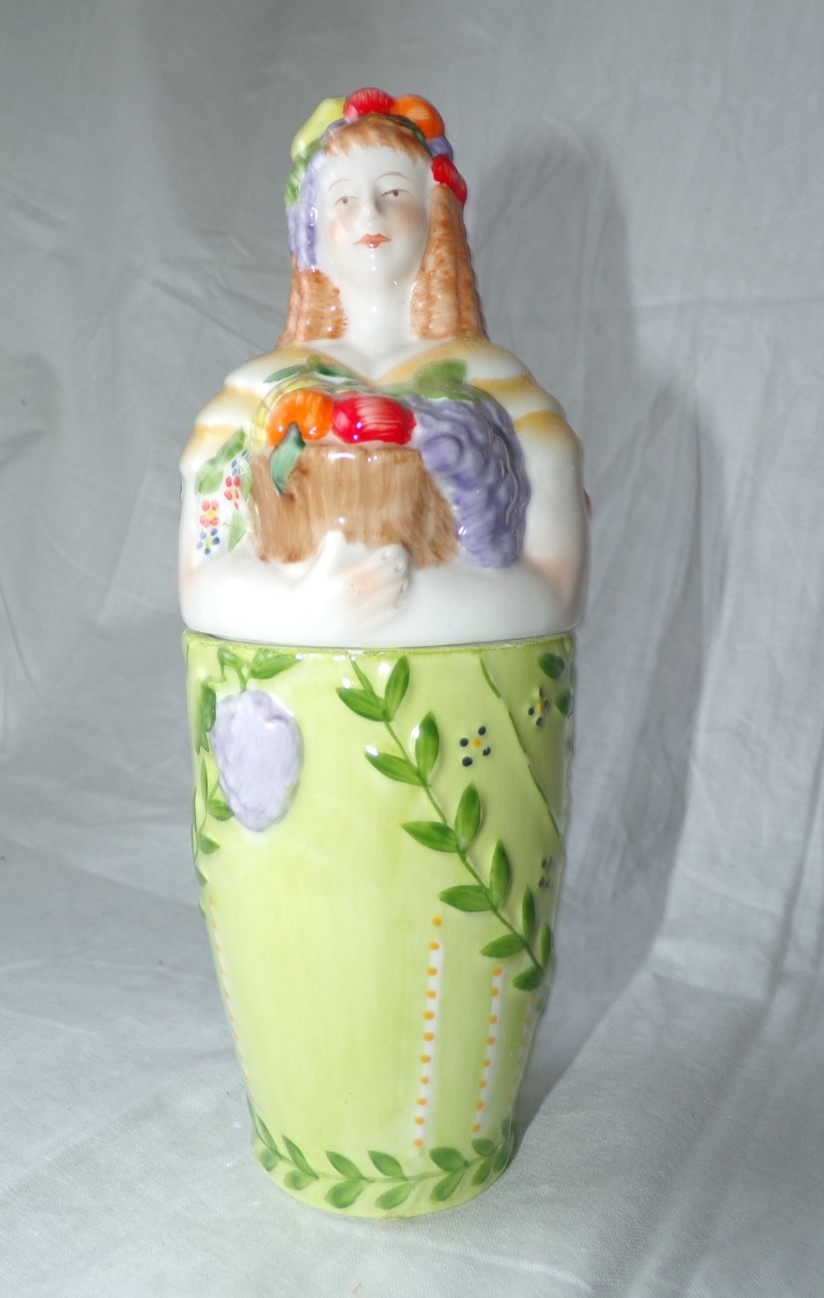 VILLEROY & BOCH French Gardeners “Louise” Fragrance Porcelain Peach Candle AS IS