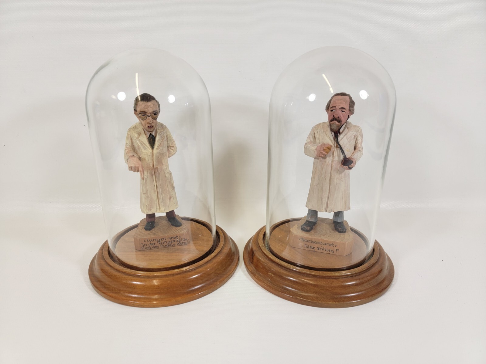 Vintage German Doctor Whimsical Figurines 5″ Pulmonologist & Anesthesiologist