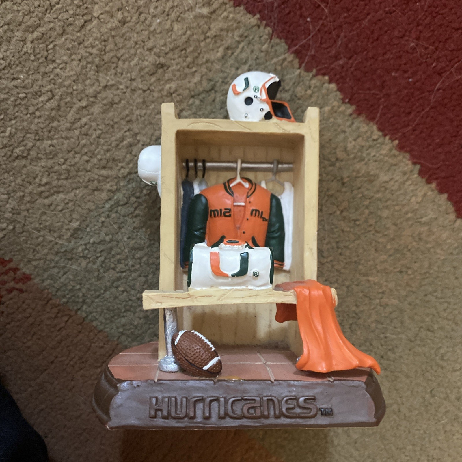 University of Miami Hurricanes Locker Room Figure Football/Athletics Talegaters