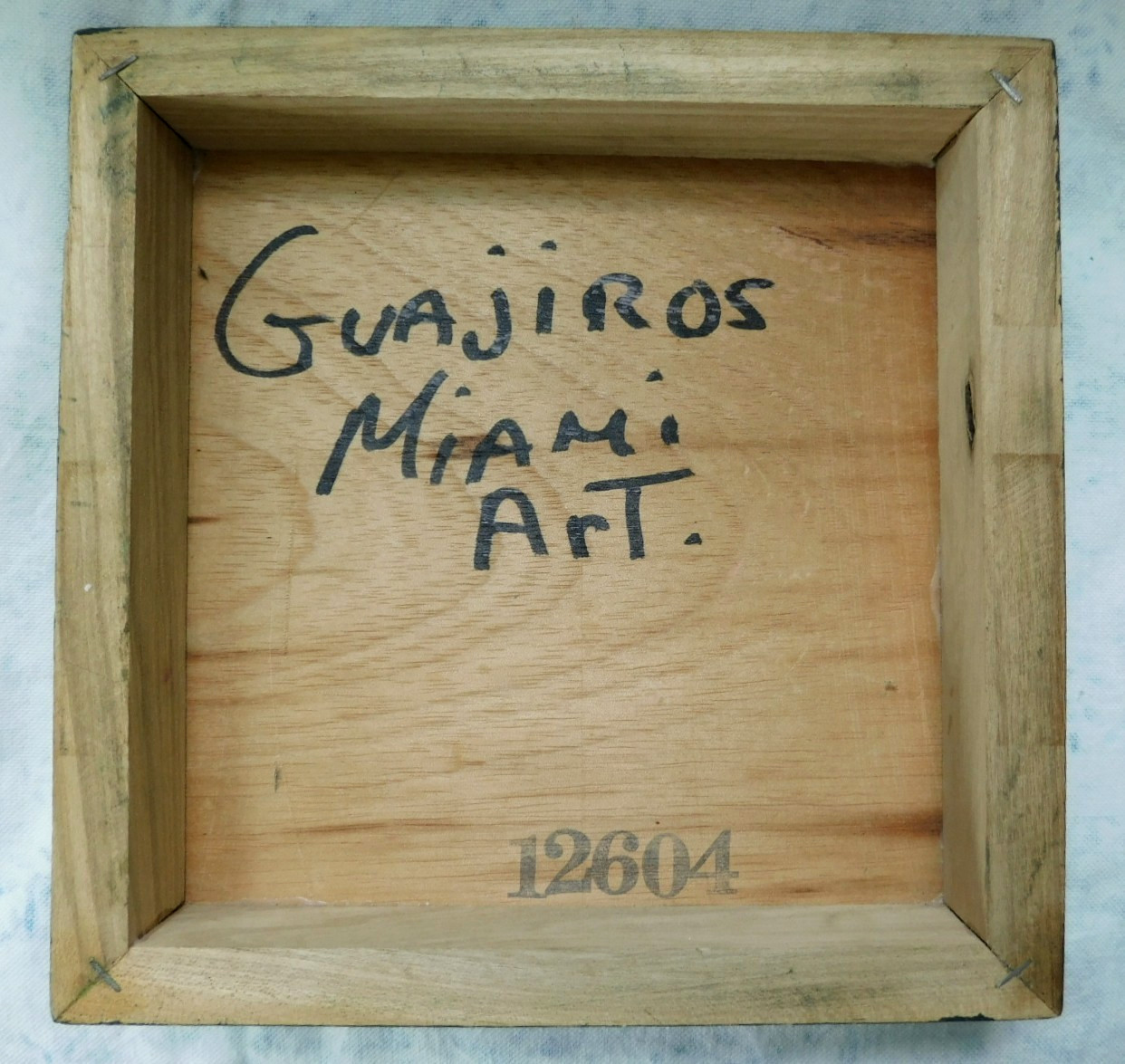 VERY WELL HAND CARVED AND PAINTED SIGNED WOODEN ART WORK